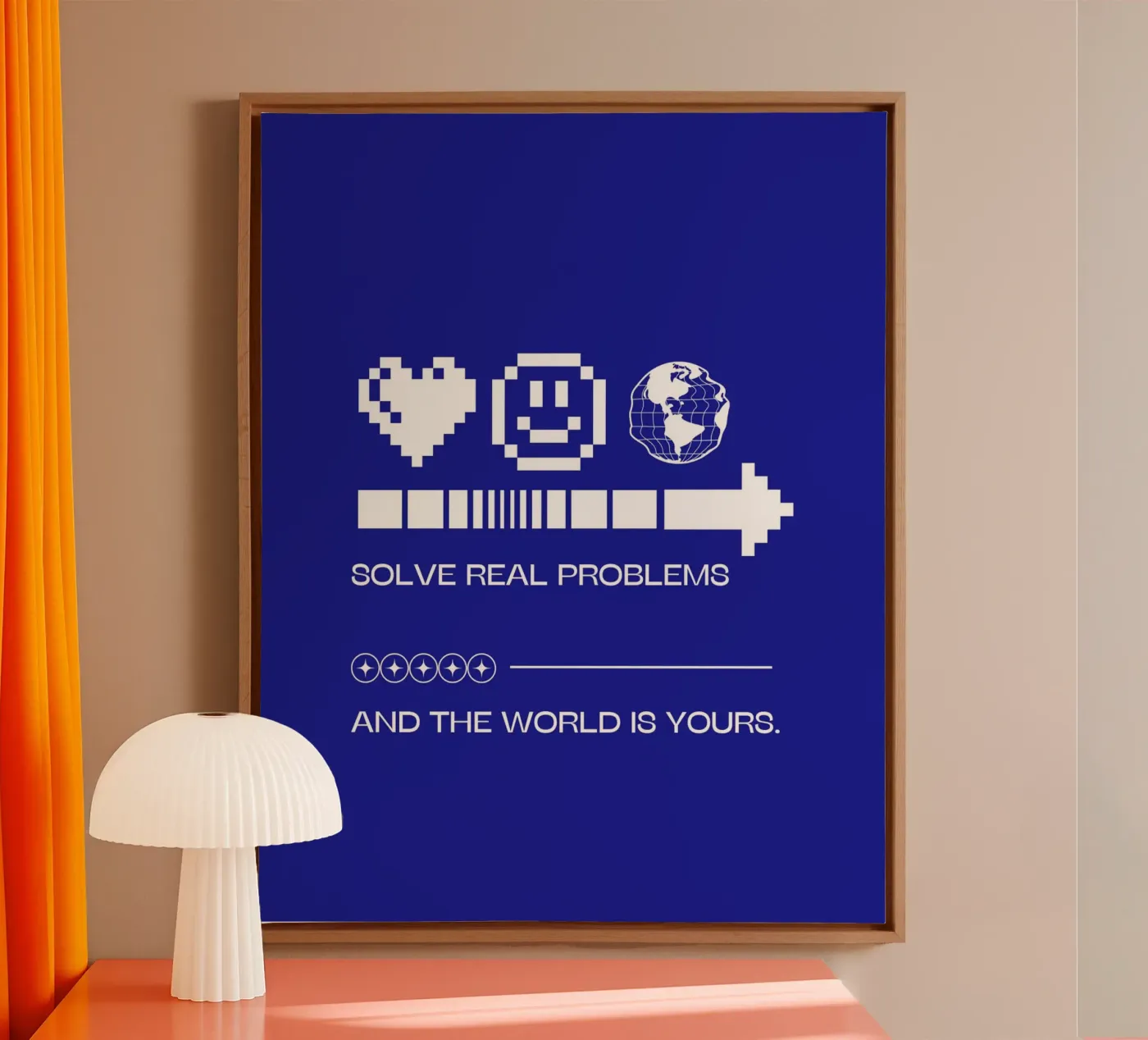 SOLVE REAL PROBLEMS Leinwand von SMRT STUDIO
