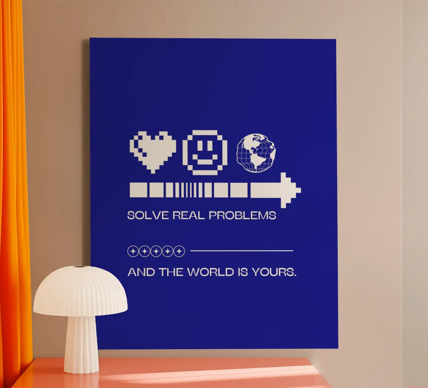 SOLVE REAL PROBLEMS Leinwand von SMRT STUDIO