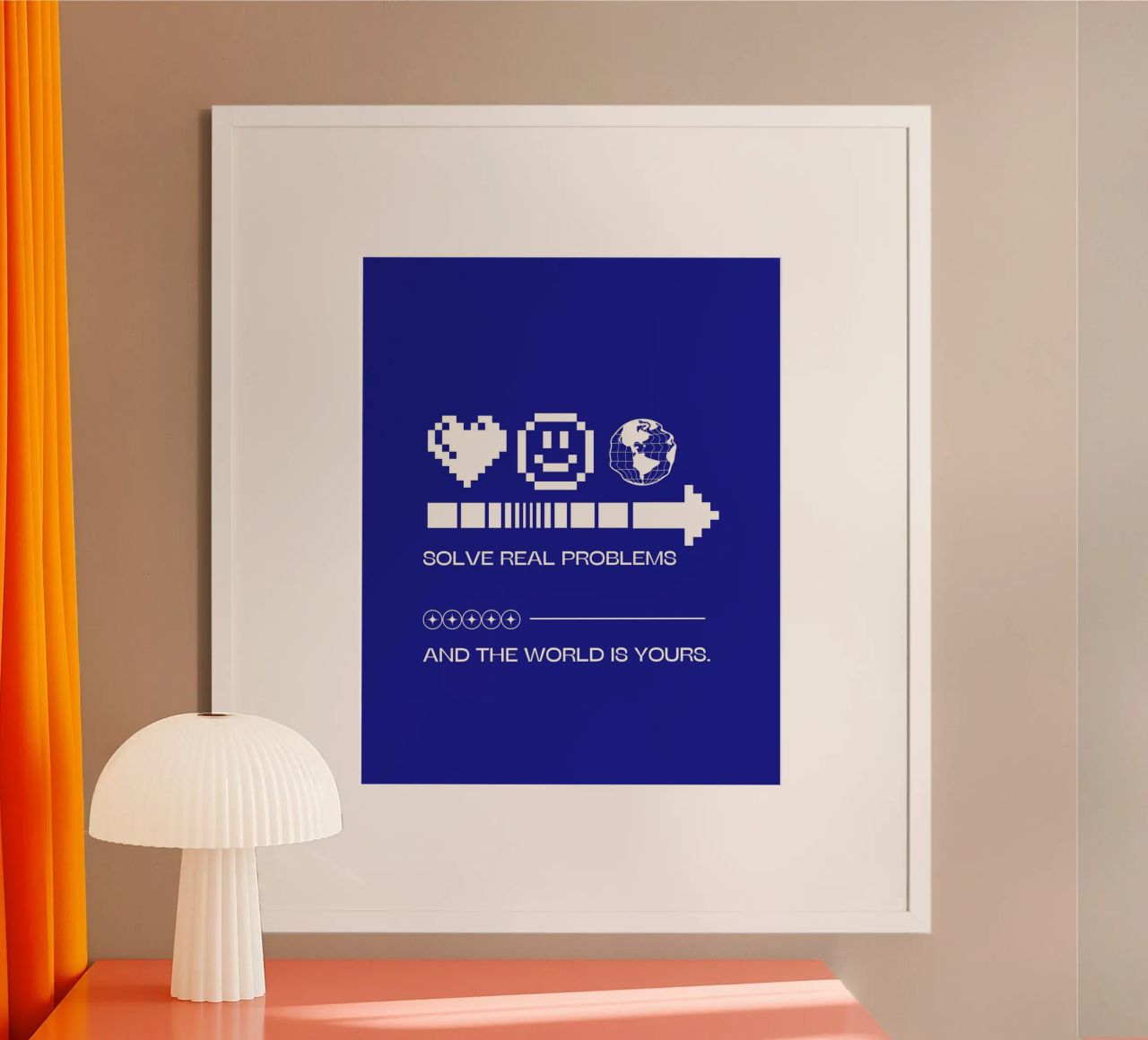 SOLVE REAL PROBLEMS poster da Einfach Uebel