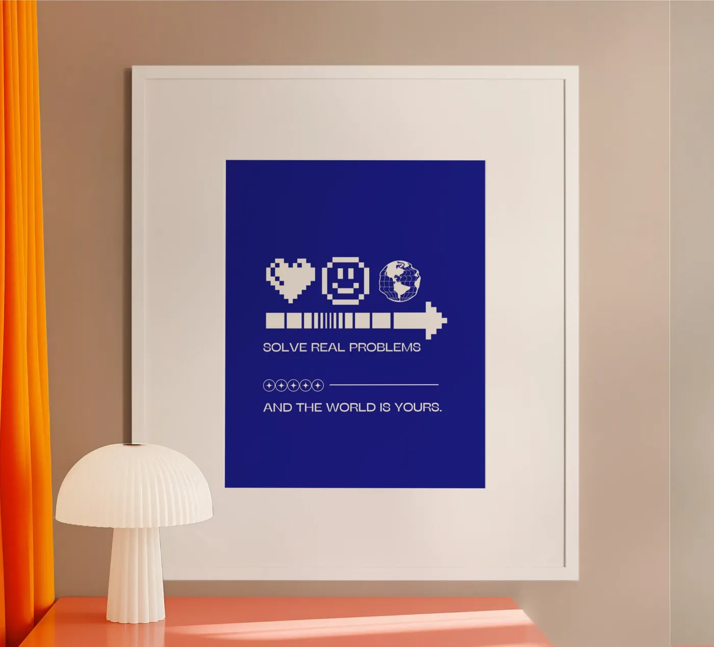 SOLVE REAL PROBLEMS poster by SMRT STUDIO