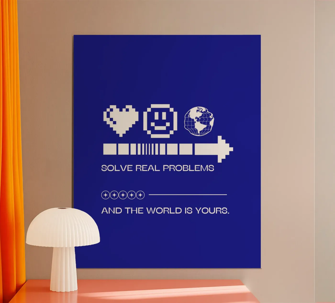 SOLVE REAL PROBLEMS Poster von SMRT STUDIO