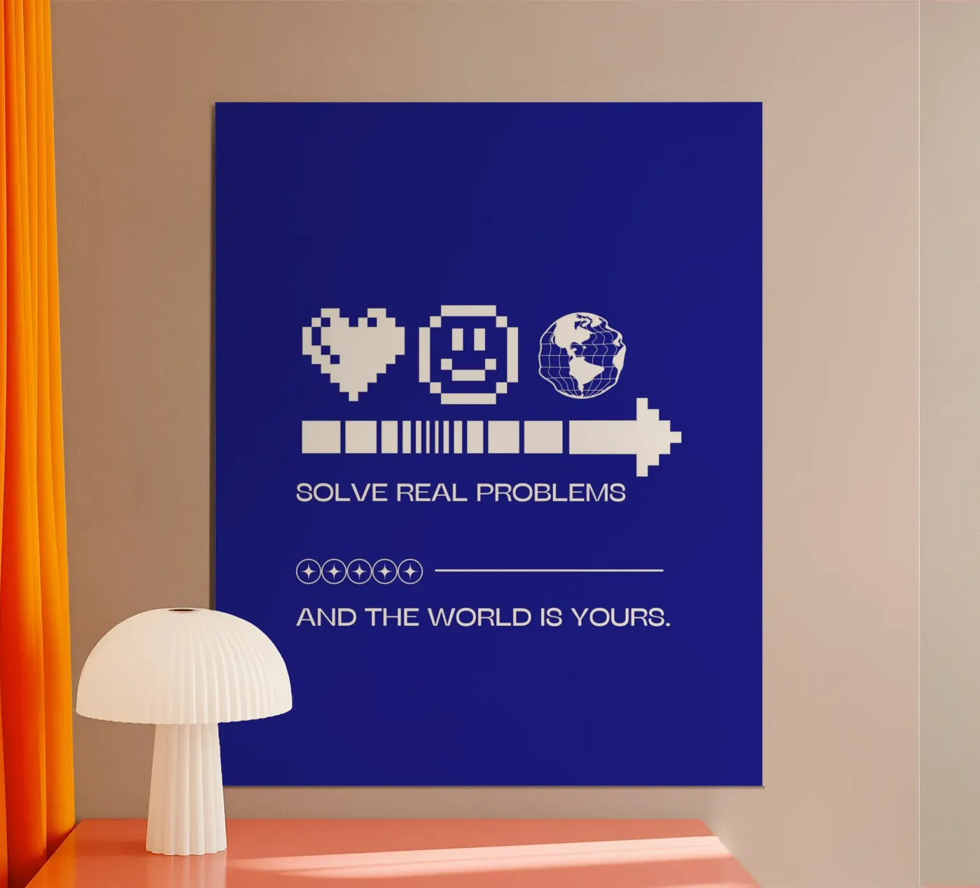 SOLVE REAL PROBLEMS poster by SMRT STUDIO