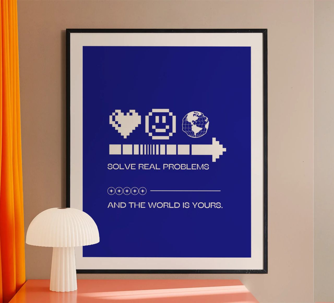SOLVE REAL PROBLEMS poster da Einfach Uebel