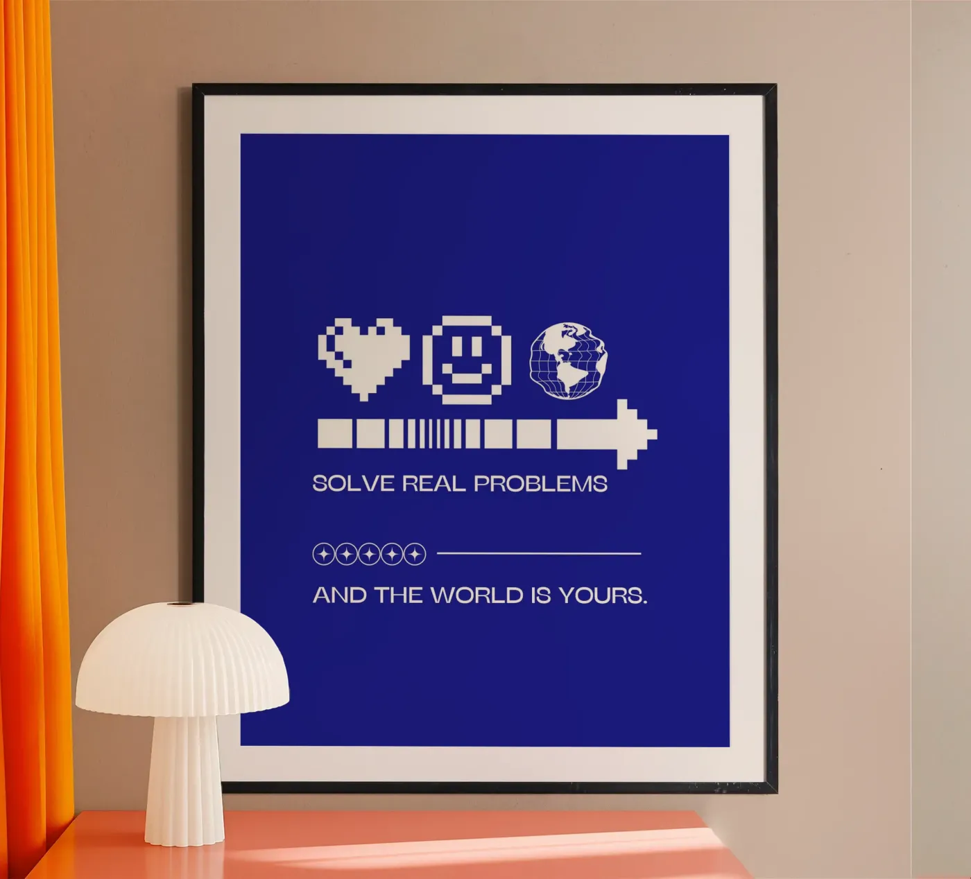 SOLVE REAL PROBLEMS poster by SMRT STUDIO