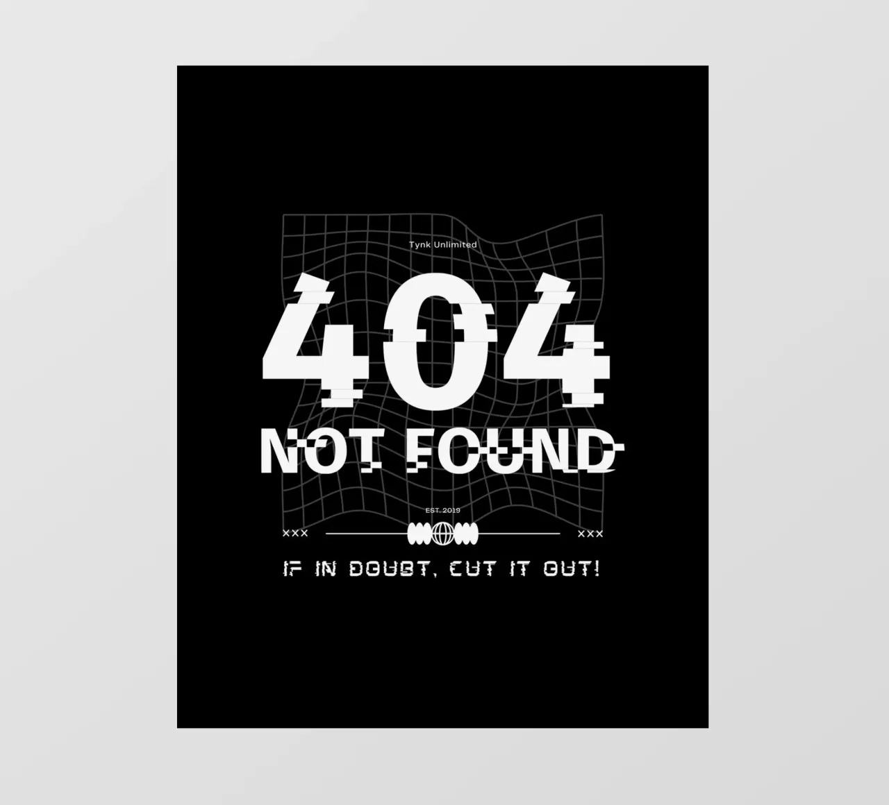 404 NOT FOUND pellicola backlit da Einfach Uebel