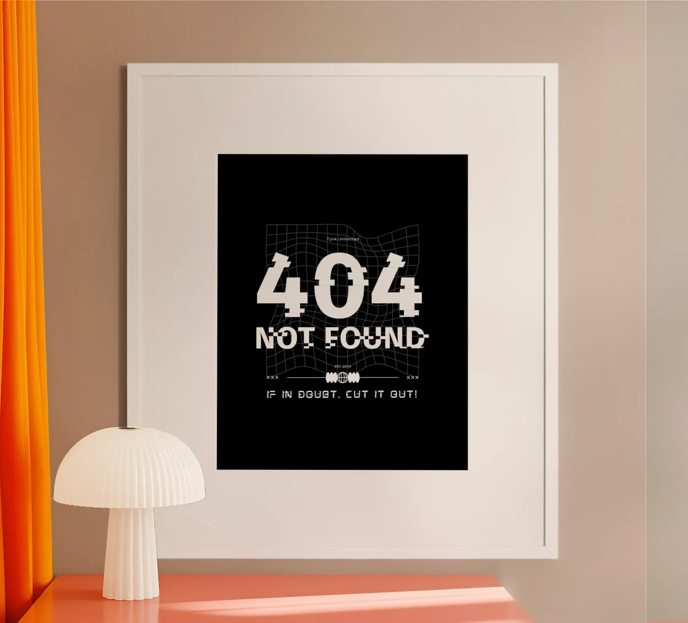 404 NOT FOUND poster da SMRT STUDIO