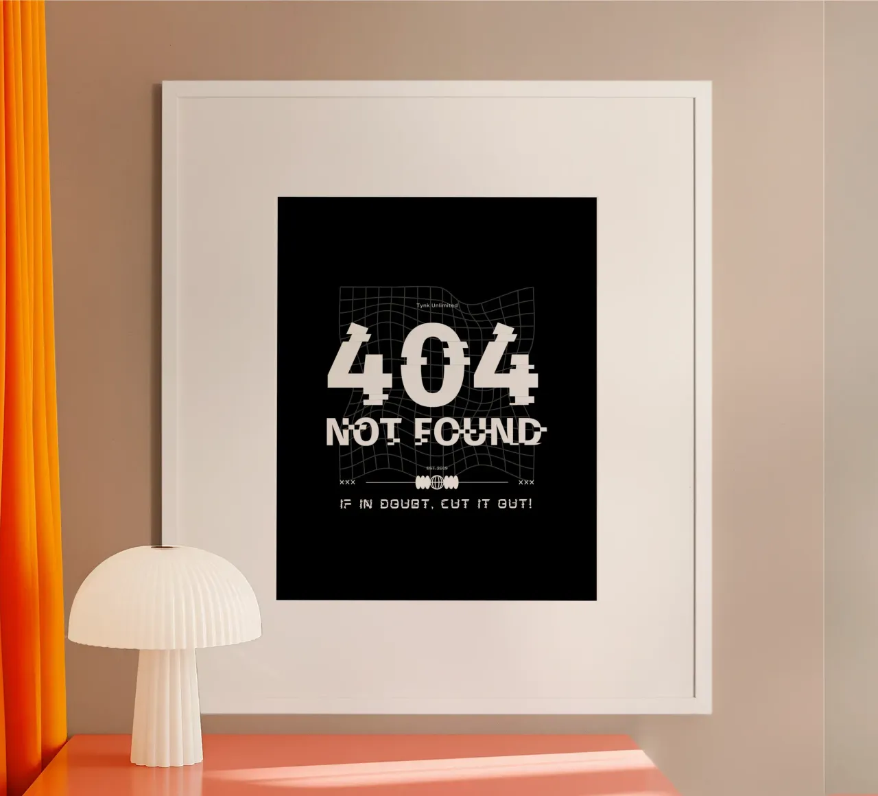 404 NOT FOUND poster da SMRT STUDIO