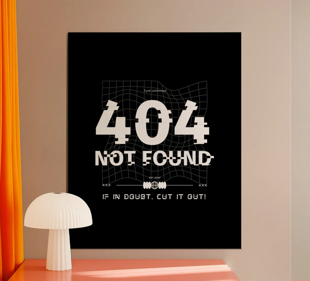 404 NOT FOUND poster da SMRT STUDIO