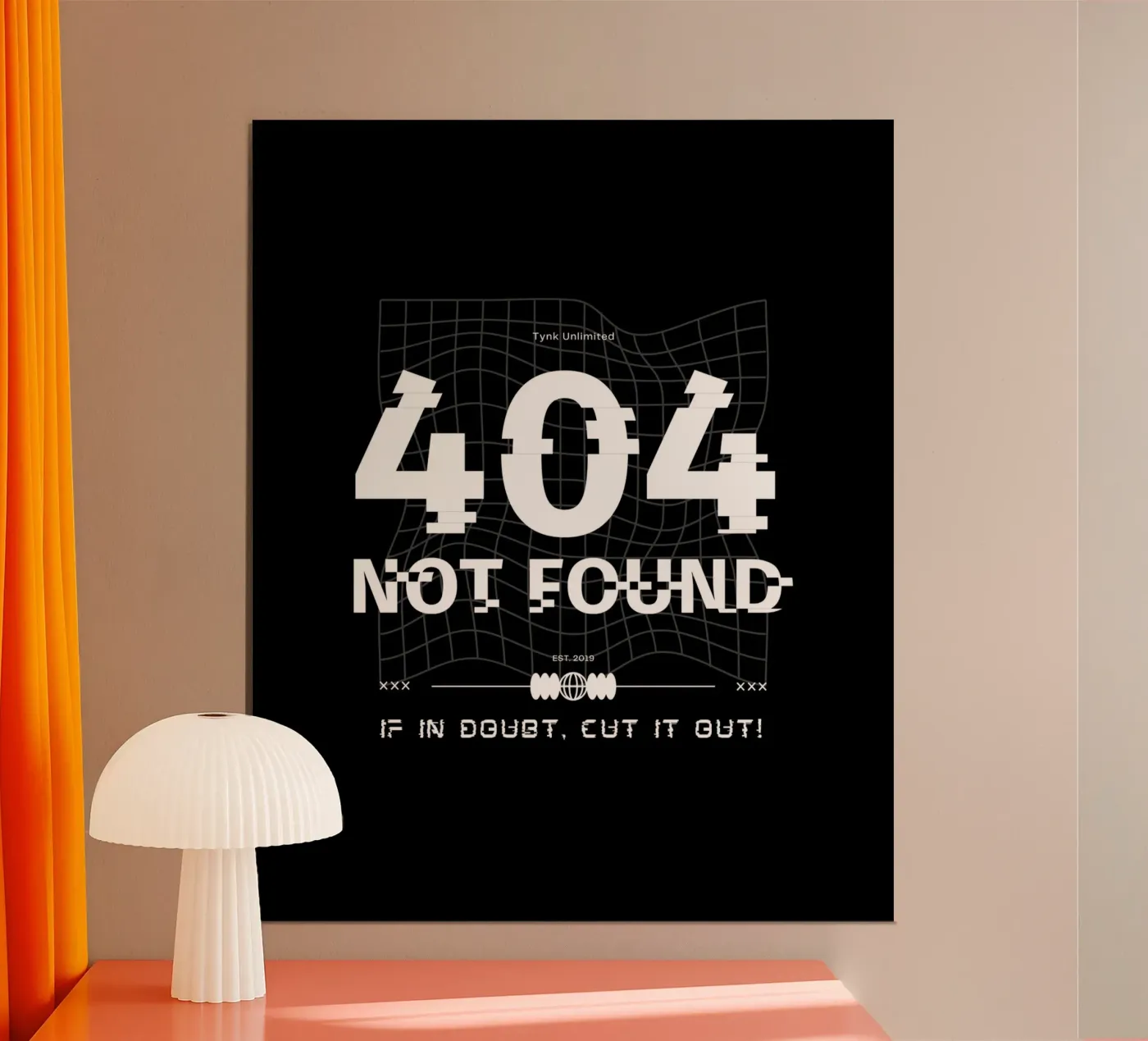404 NOT FOUND poster da SMRT STUDIO
