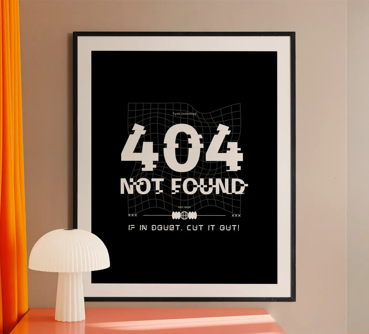 404 NOT FOUND poster da SMRT STUDIO