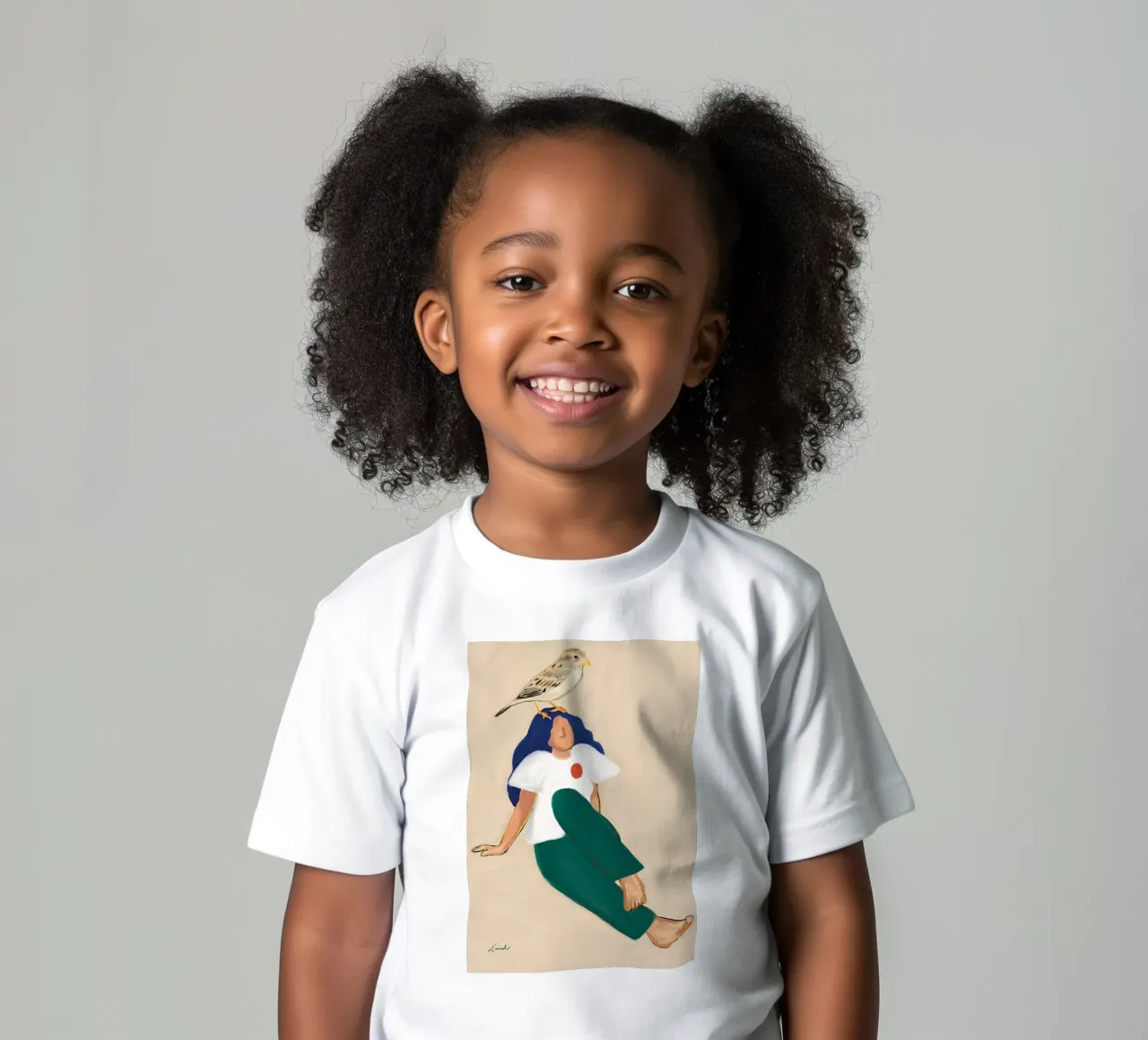 Il cuore di un uccello t-shirt bambini da tainah negreiros