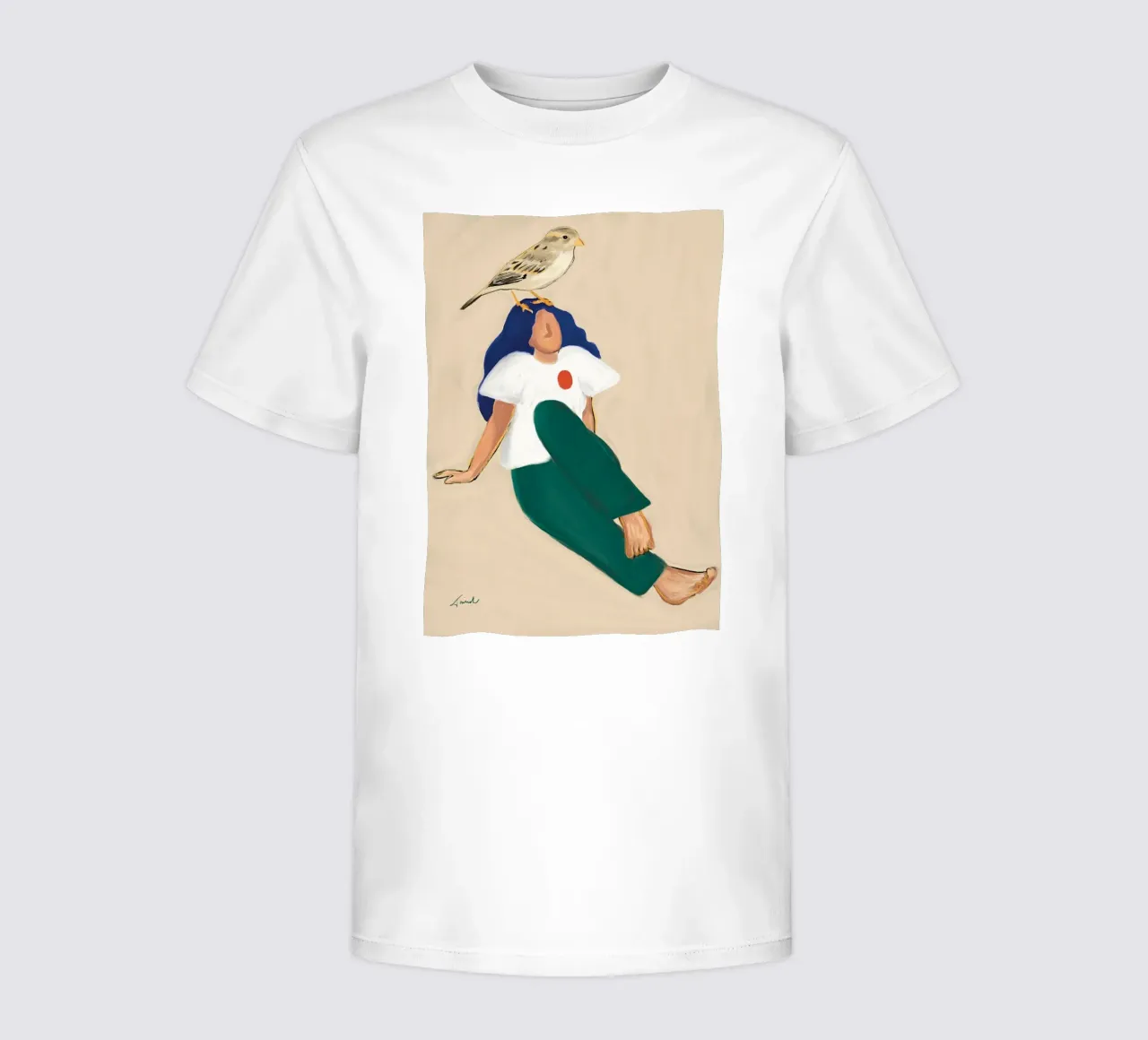 Il cuore di un uccello t-shirt bambini da tainah negreiros