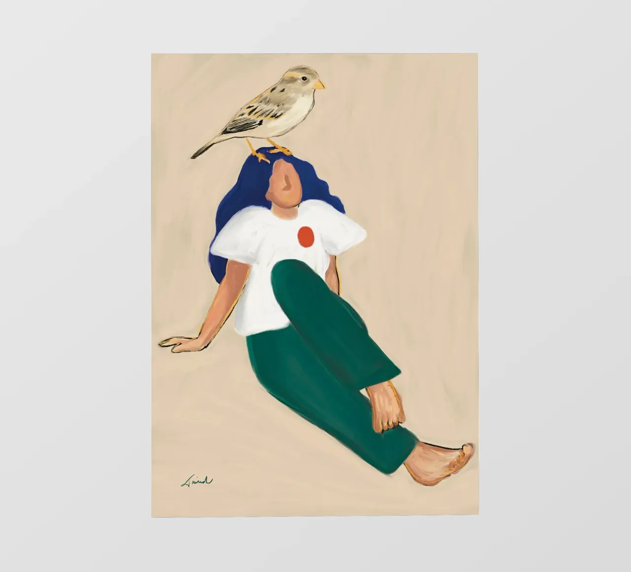 The heart of a bird photo wallpaper by tainah negreiros