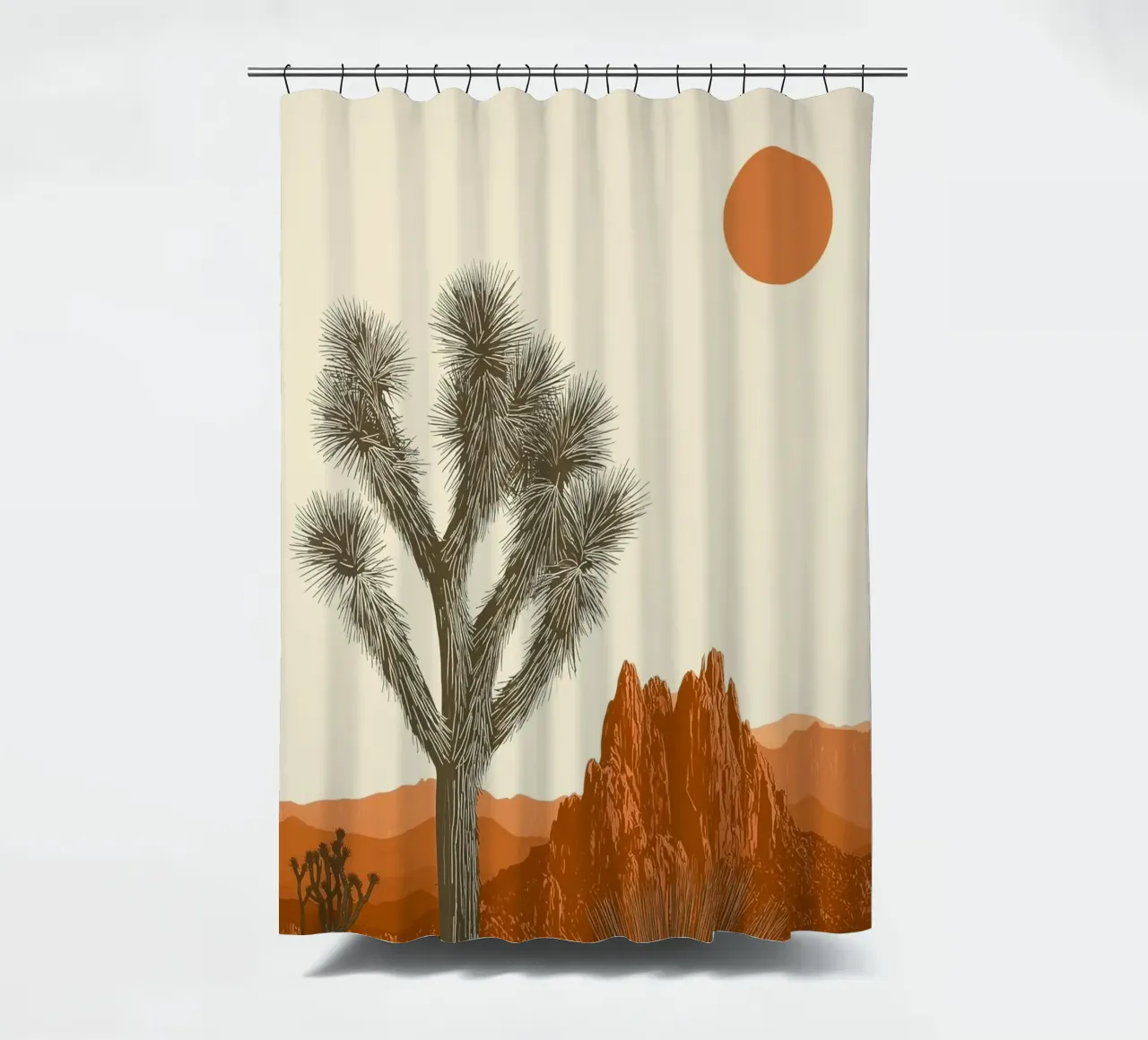 Joshua Tree Southwest Cactus Art tenda da doccia da Farlane