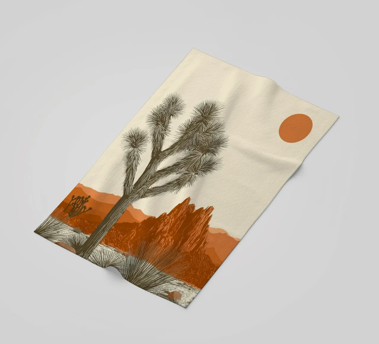 Joshua Tree Southwest Cactus Art telo mare da Farlane