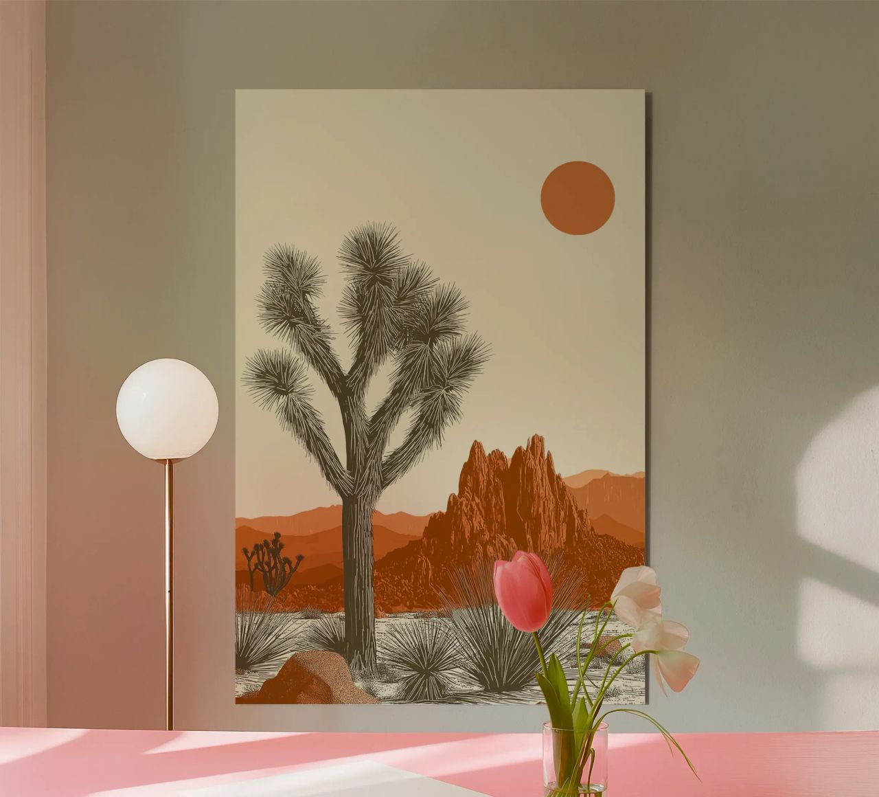 Joshua Tree Southwest Cactus Art alluminio dibond da Farlane