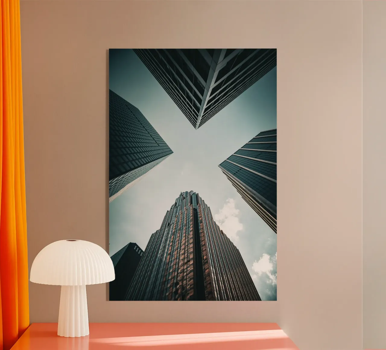 Skyscarper acrylic glass by Flo Klein
