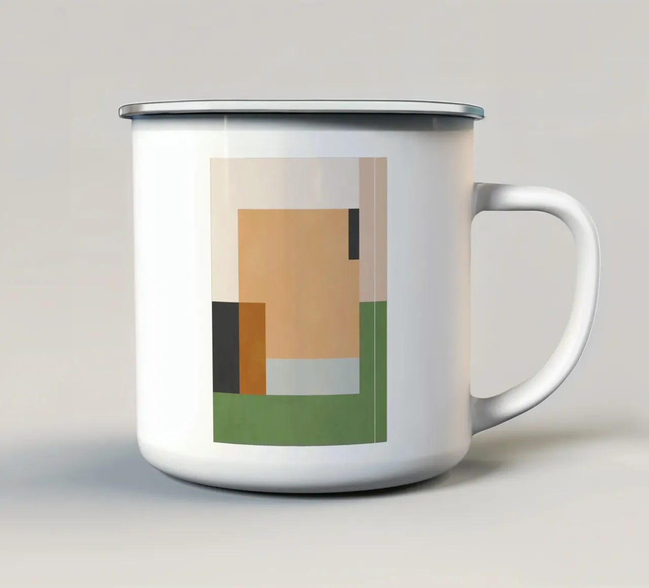 Geometria minimalista 21 tazza in smalto da Gaite