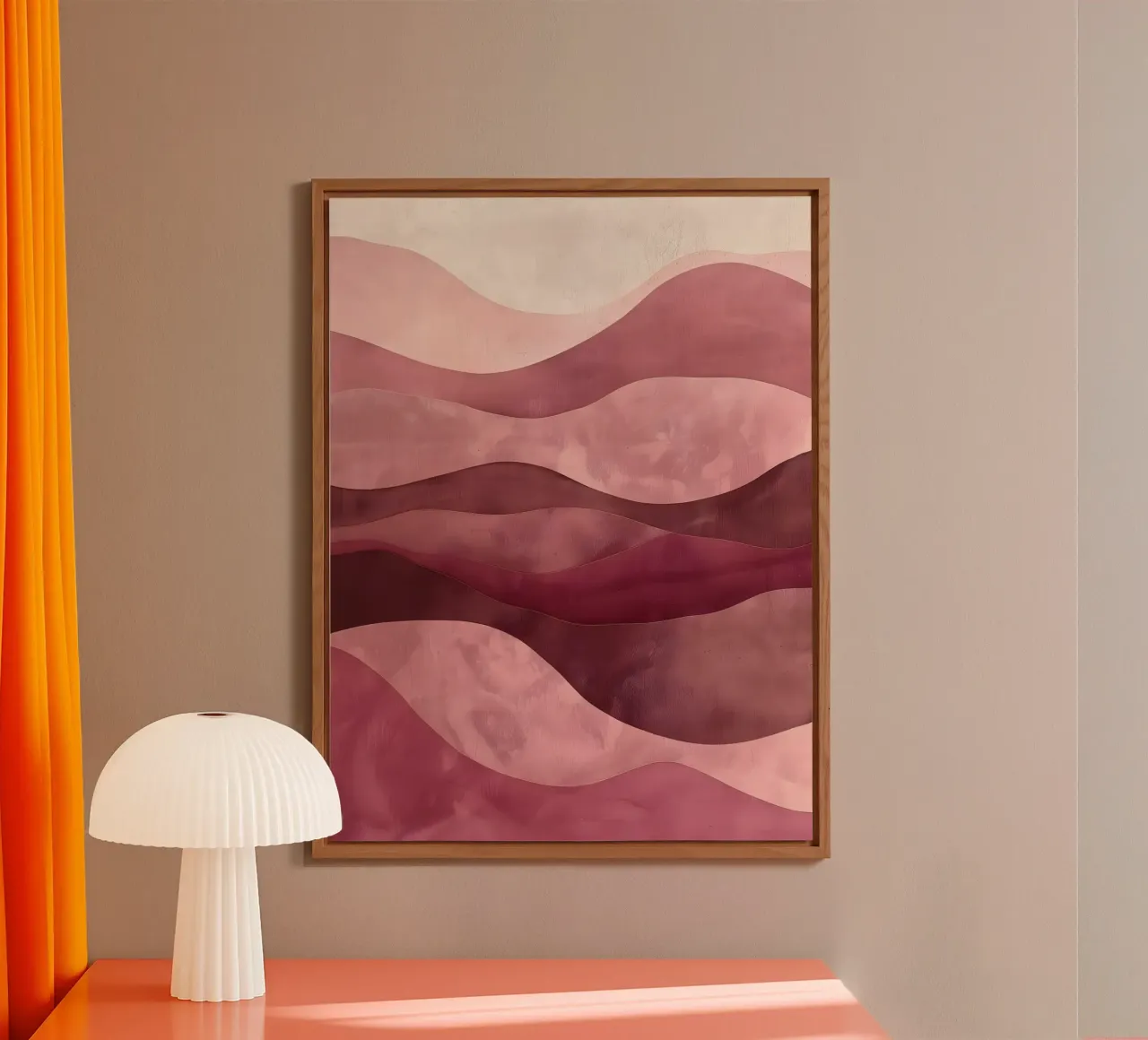 The Pink Mounains alluminio dibond da Gypsy Galleria