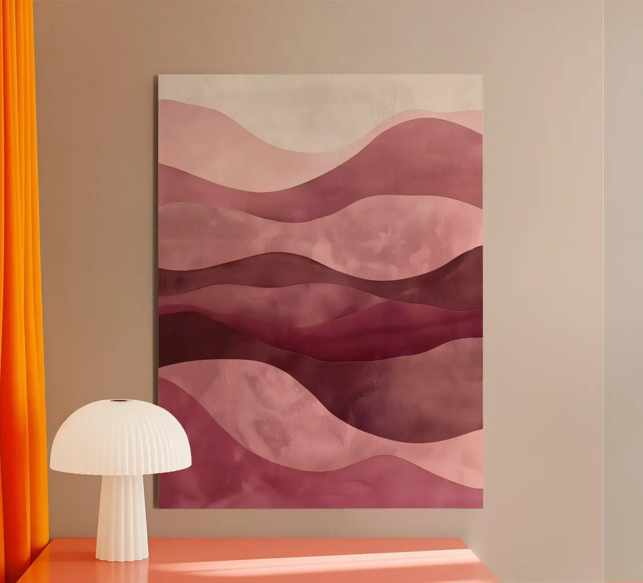 The Pink Mounains alluminio dibond da Gypsy Galleria