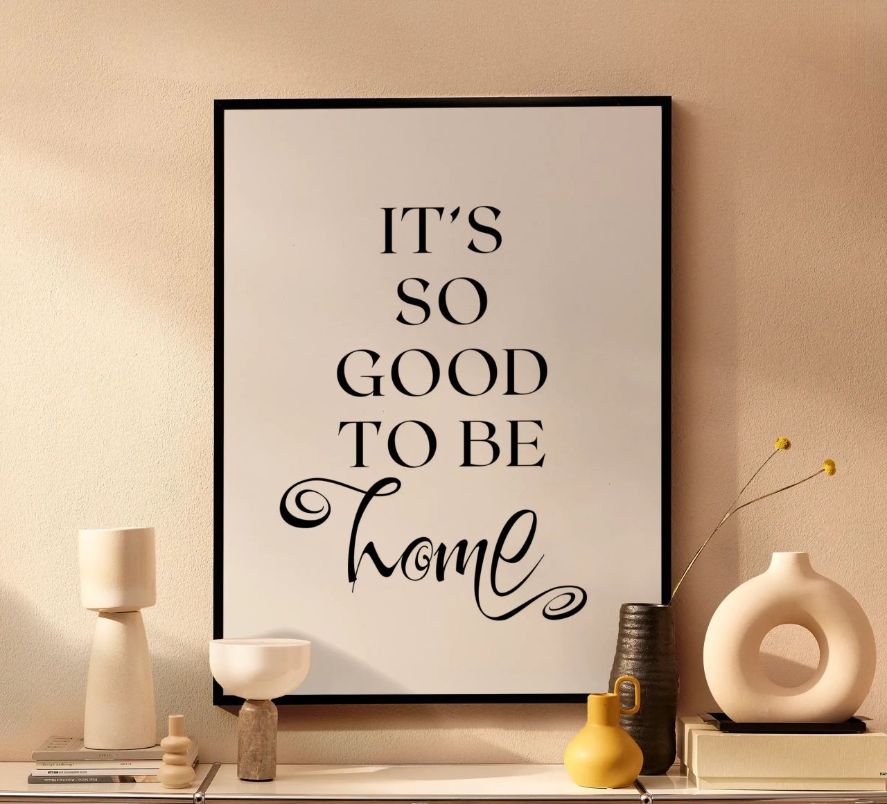 ES IST SO GUT, zu Hause zu sein Poster von ArtDesign by KBK