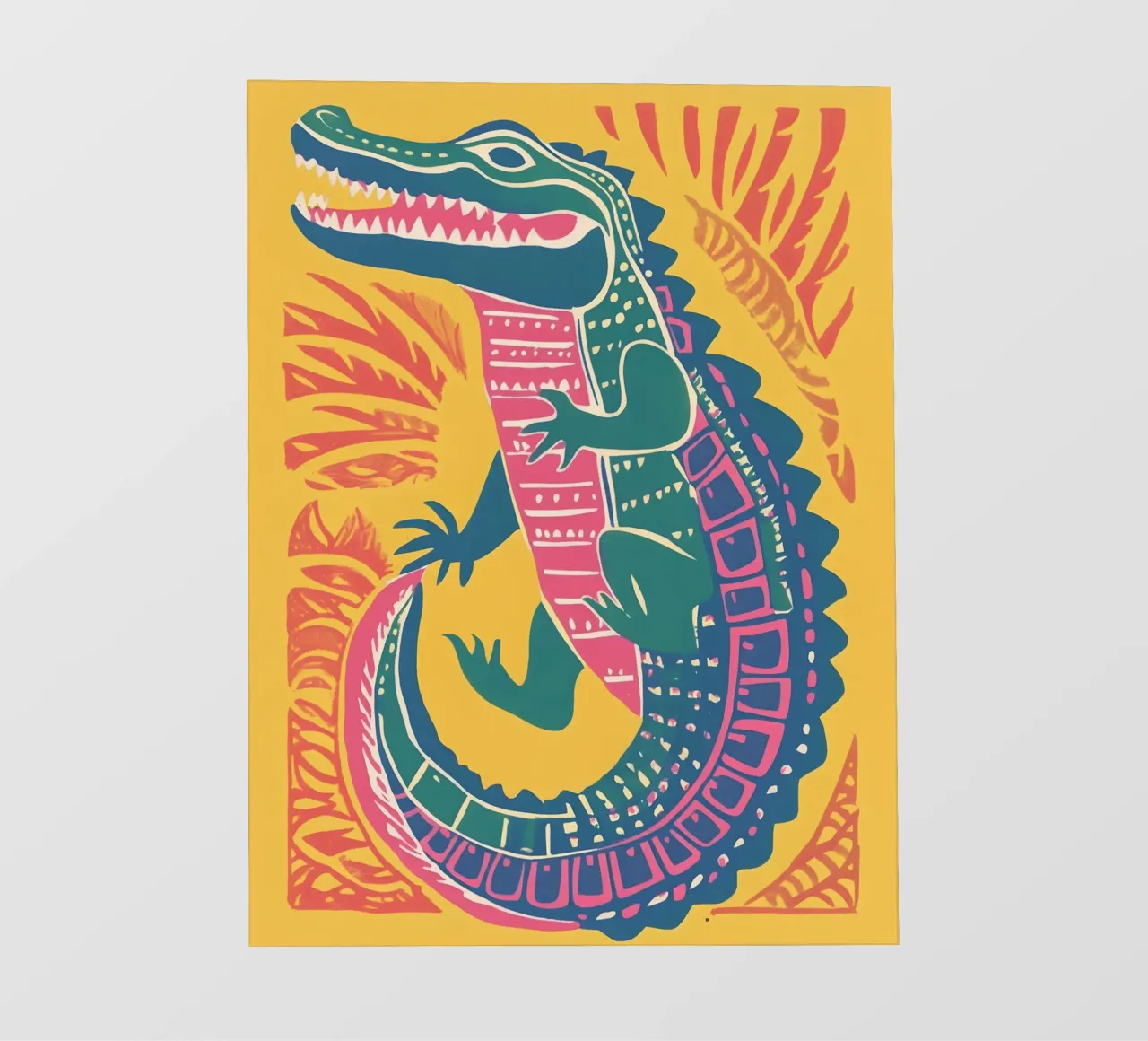 Boho Croco pellicola backlit da Gypsy Galleria