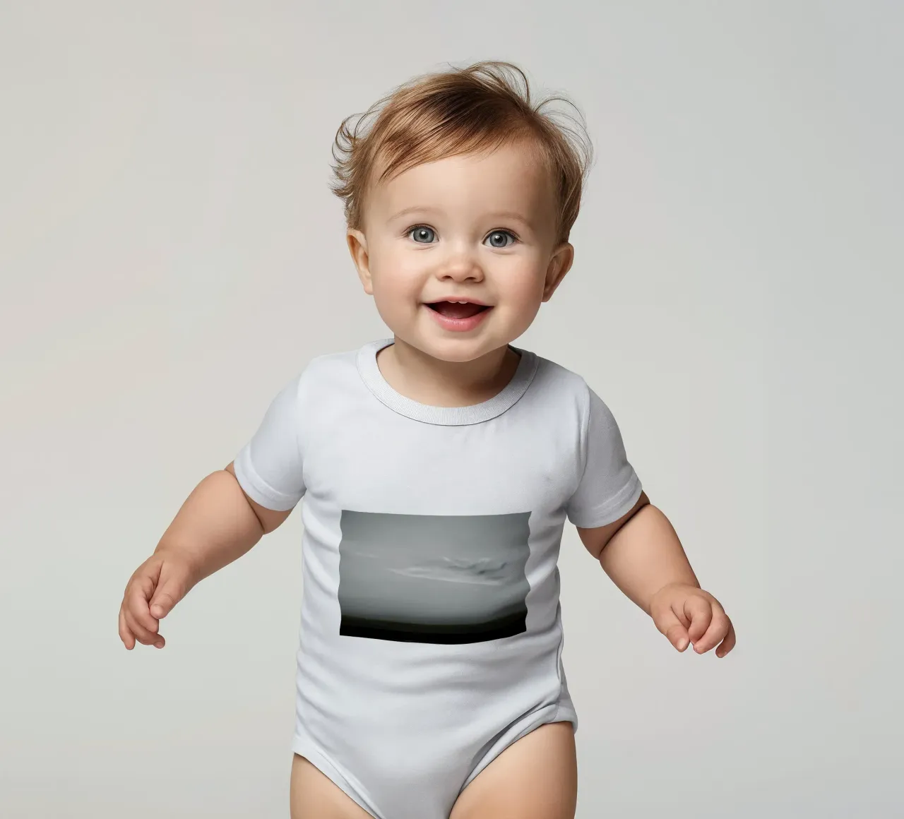 Jersey shore body neonato maniche corte da Nur Mut