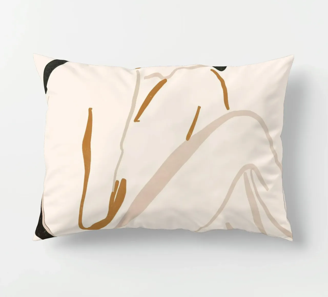 Abstract Female Figure decorative cushion by ThingDesign