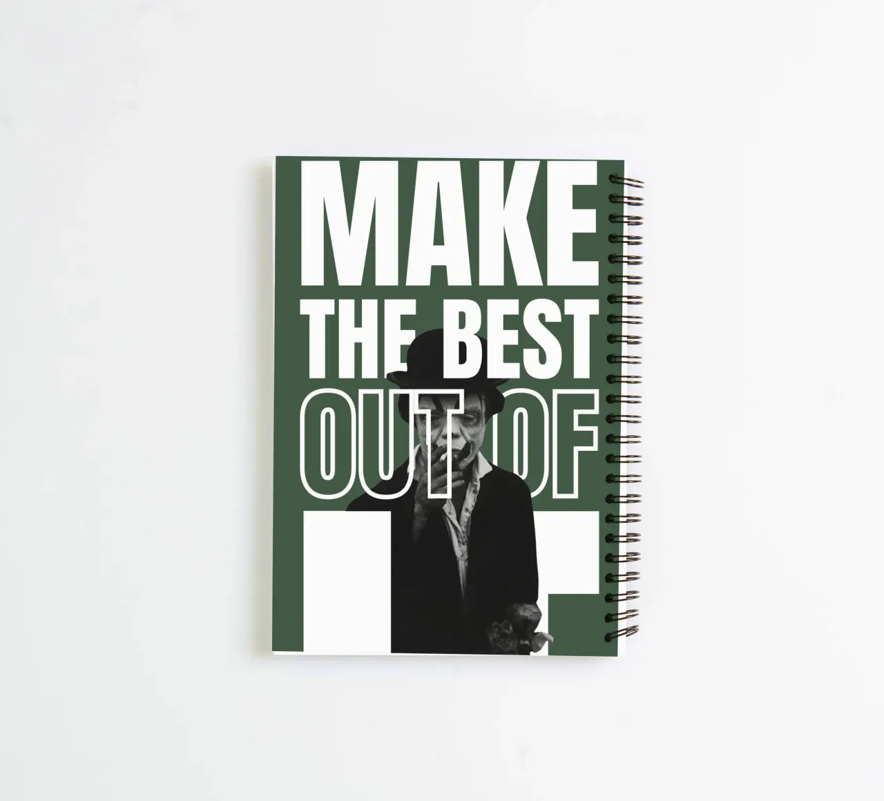 MAKE THE BEST OUT OF IT spiral notebook by Einfach Uebel