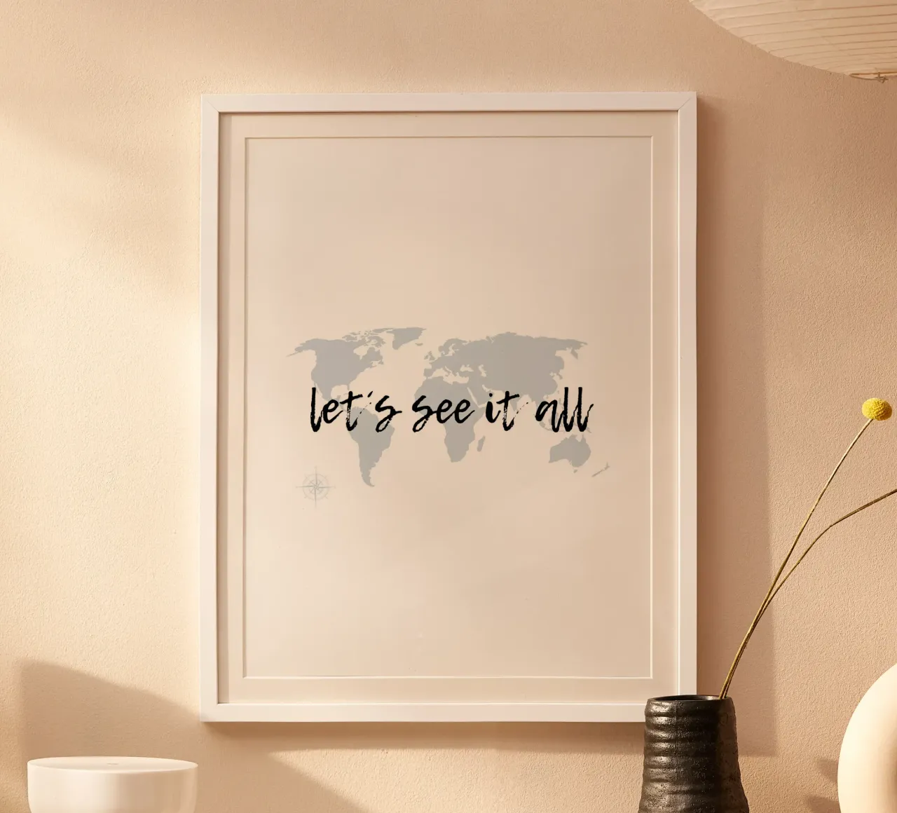 vediamo tutto poster con telaio in legno da ArtDesign by KBK