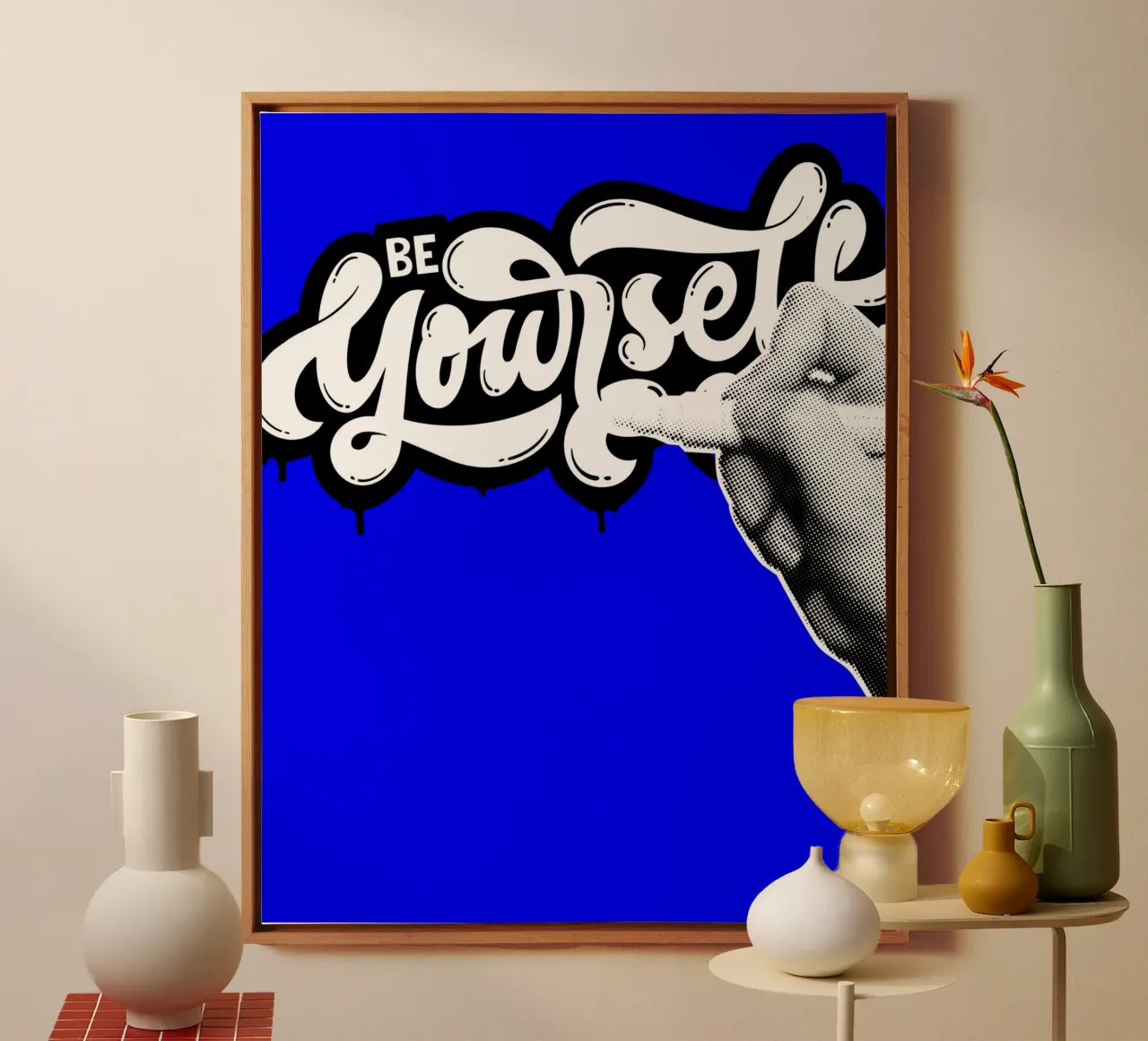 BE YOURSELF canvas by Einfach Uebel