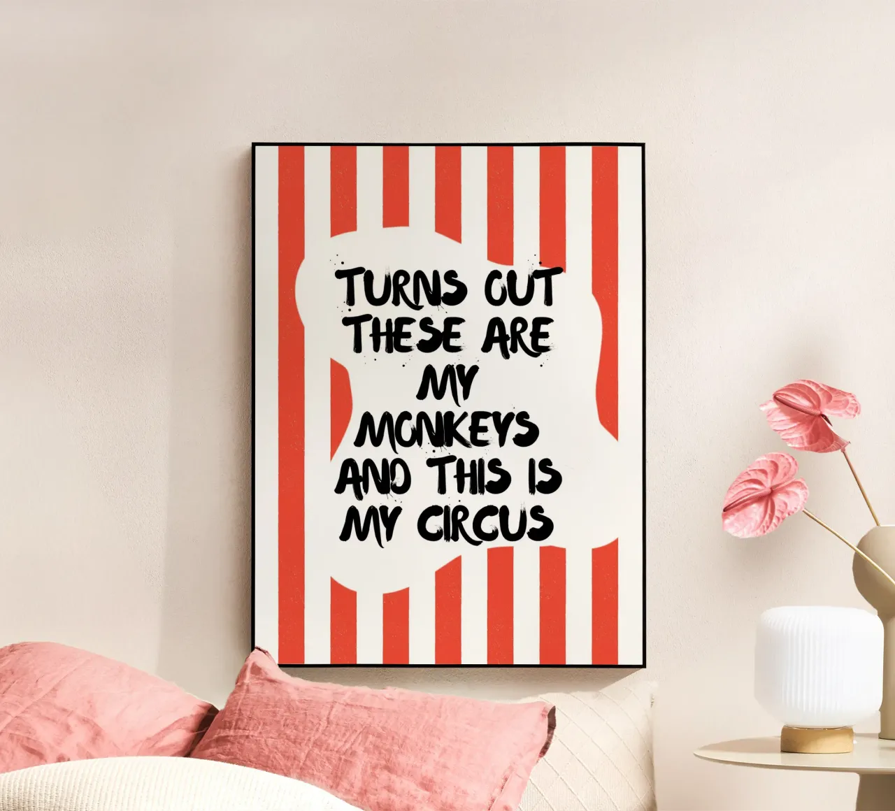 TURNS OUT THESE ARE MY MONKEYS AND THIS IS MY CIRCUS plexiglass da ArtDesign by KBK
