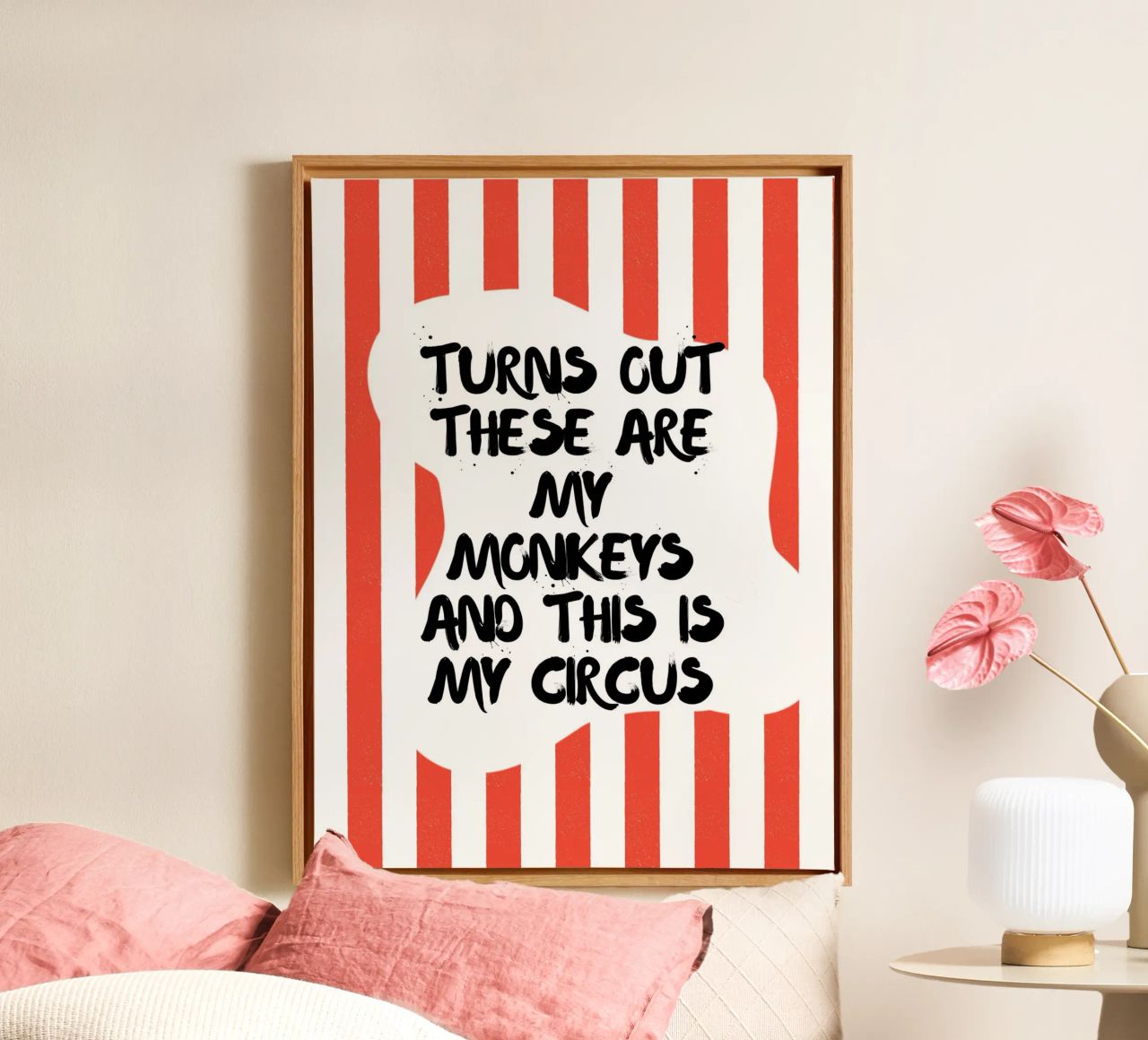 TURNS OUT THESE ARE MY MONKEYS AND THIS IS MY CIRCUS Leinwand von ArtDesign by KBK