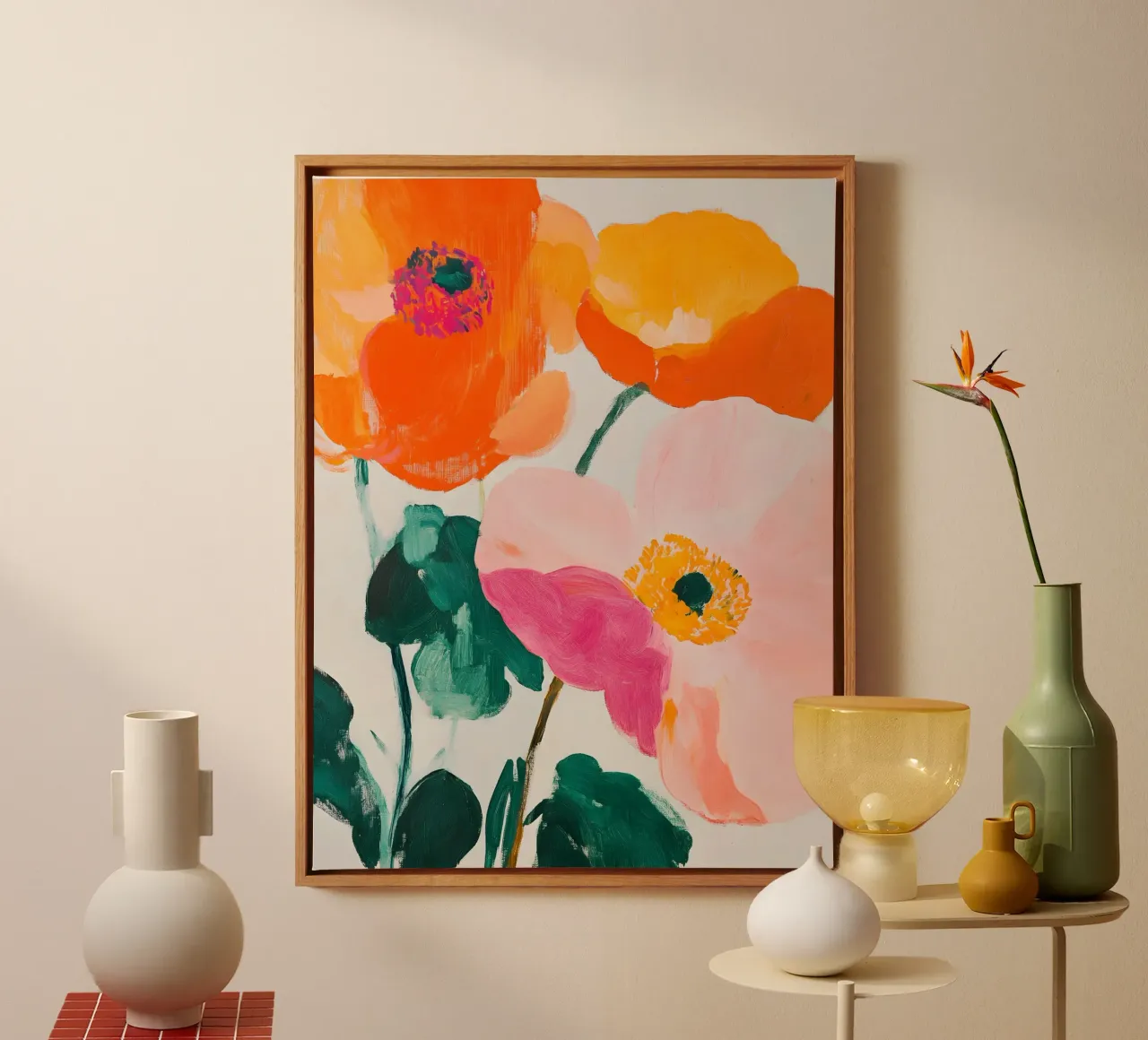 The Poppies tela con Cornice a cassetta da Gypsy Galleria