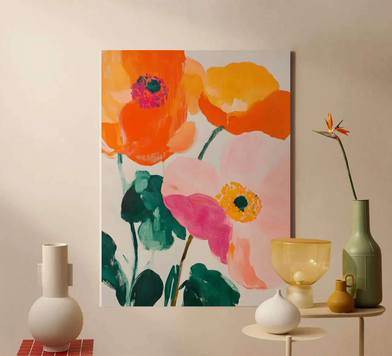 The Poppies tela con Cornice a cassetta da Gypsy Galleria