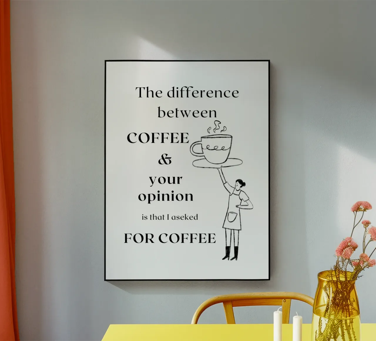 La differenza tra il CAFFE' e la tua opinione è che io... plexiglass da ArtDesign by KBK