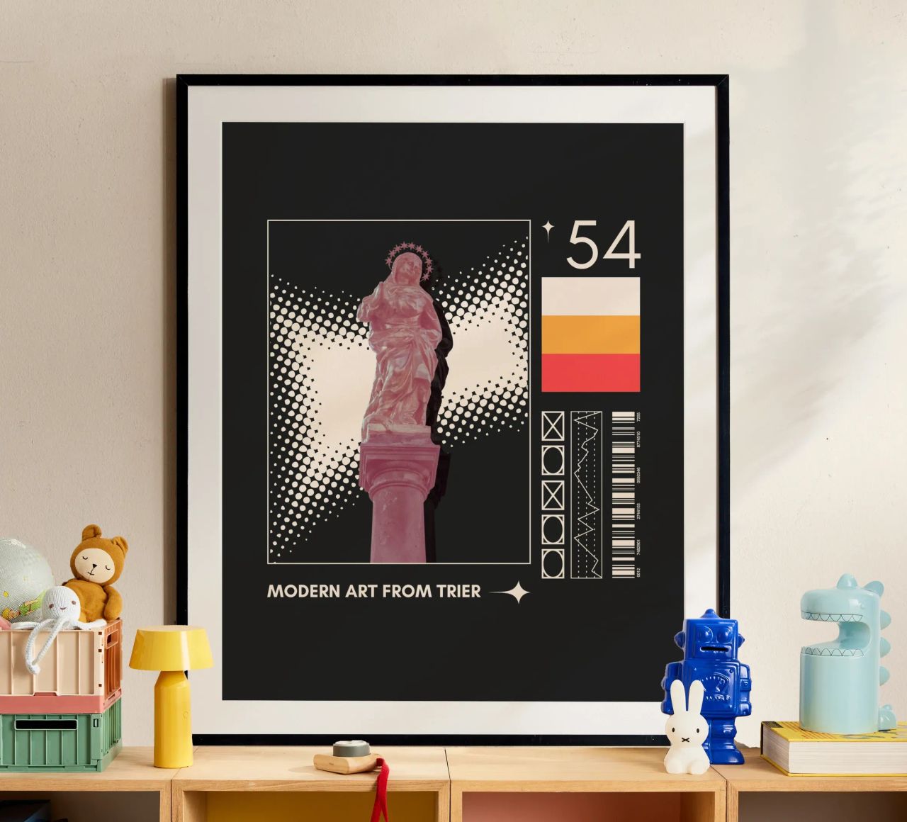 MARIENSÄULE poster con marco de plástico de Einfach Uebel