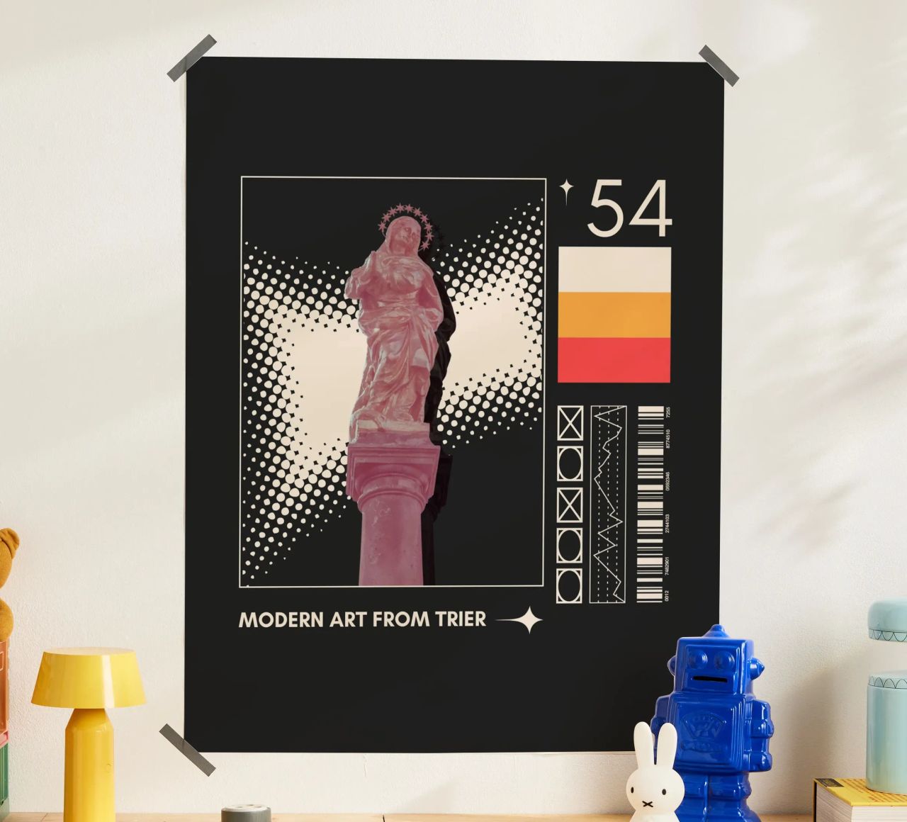MARIENSÄULE poster con marco de plástico de Einfach Uebel