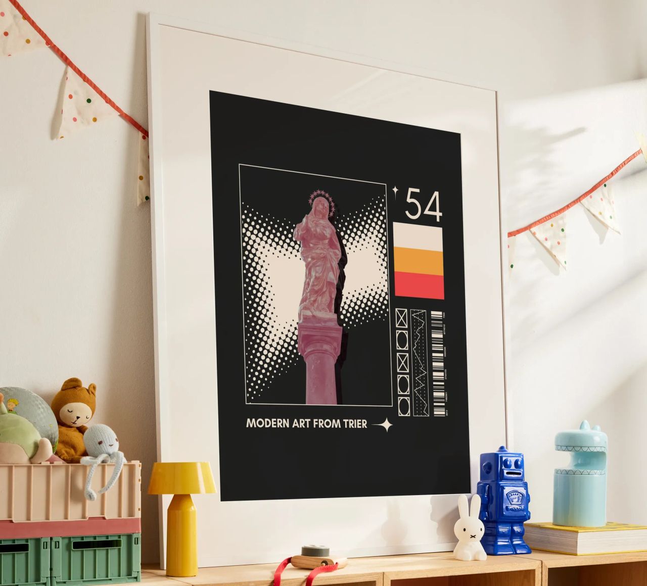MARIENSÄULE poster con marco de plástico de Einfach Uebel