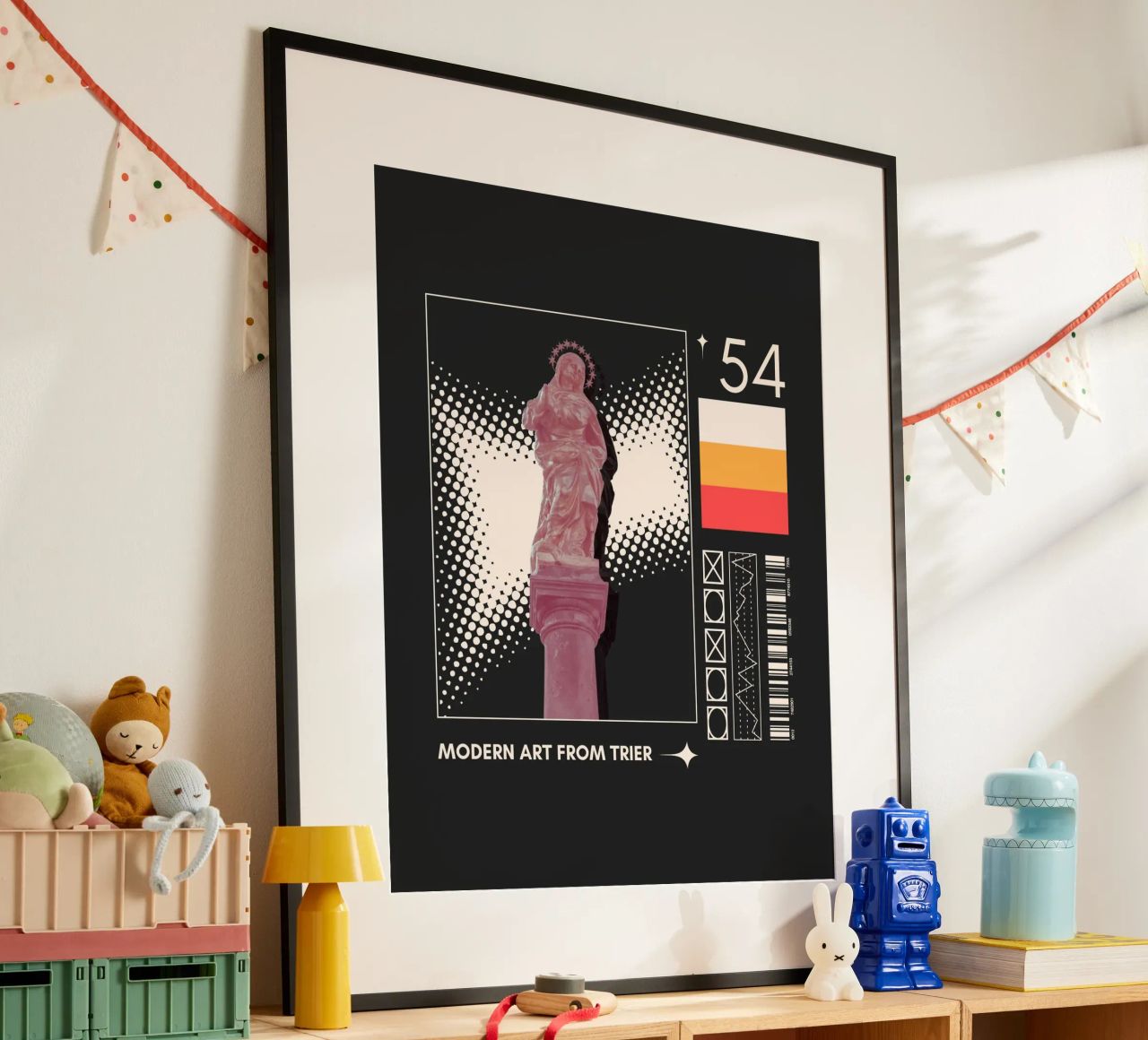 MARIENSÄULE poster con marco de plástico de Einfach Uebel
