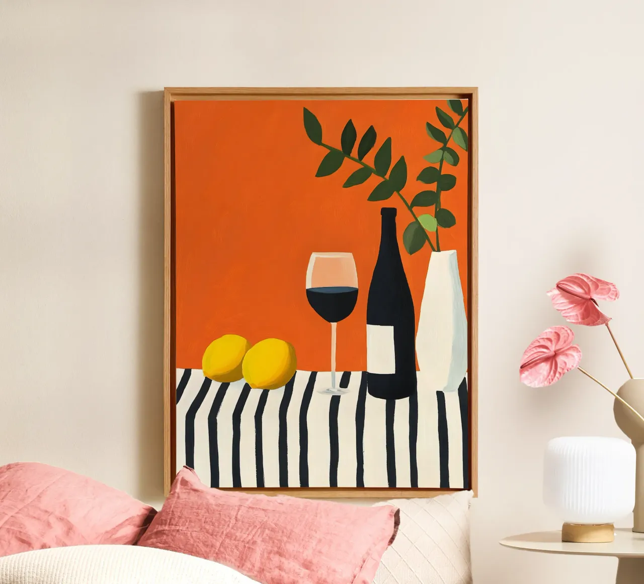 Wine Table canvas by Gypsy Galleria