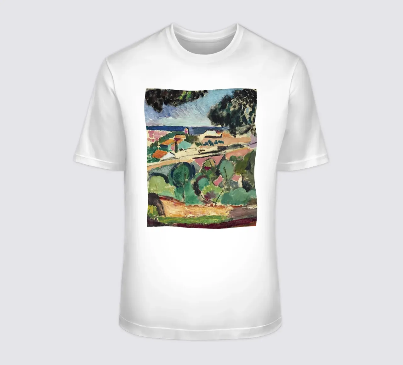 Henri Matisse, Modern Wall Art, Green Poster Landscape Print t-shirt by ArtHaus