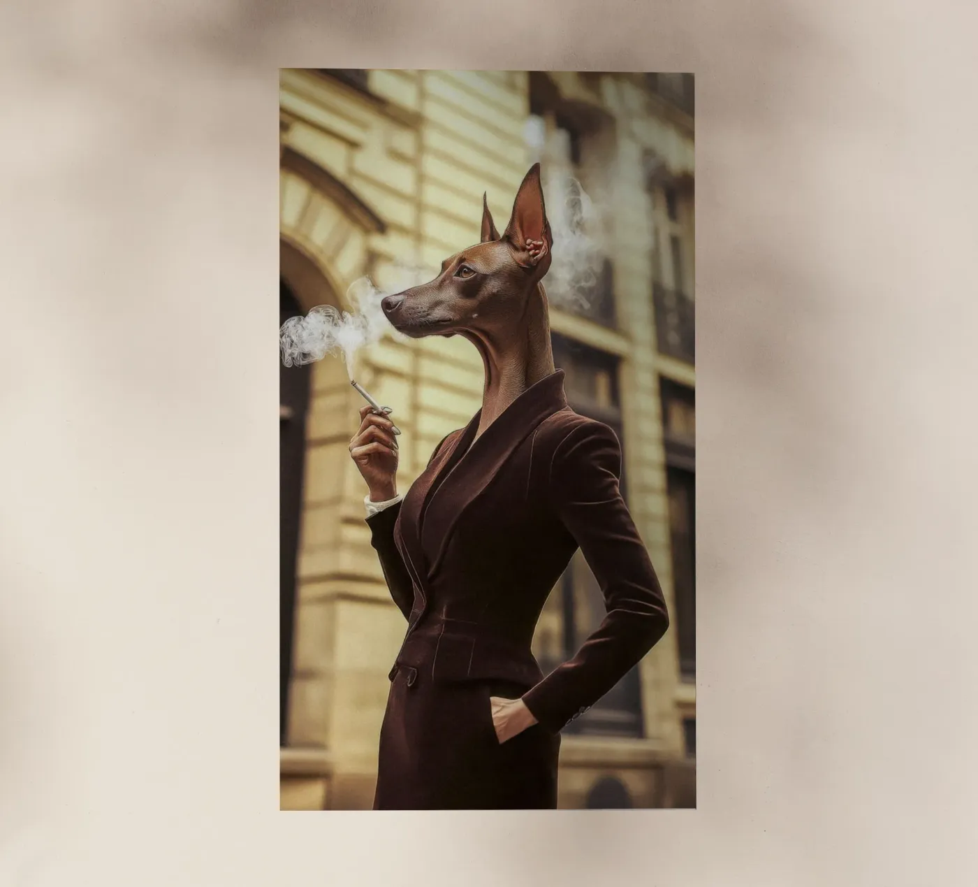 Isadora pellicola backlit da Affiches Chien Originales – Dogland