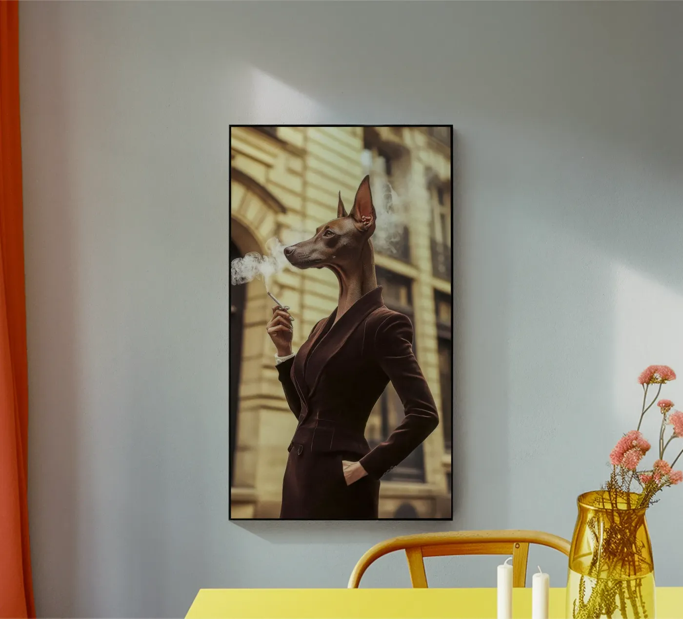 Isadora acryl van Affiches Chien Originales – Dogland