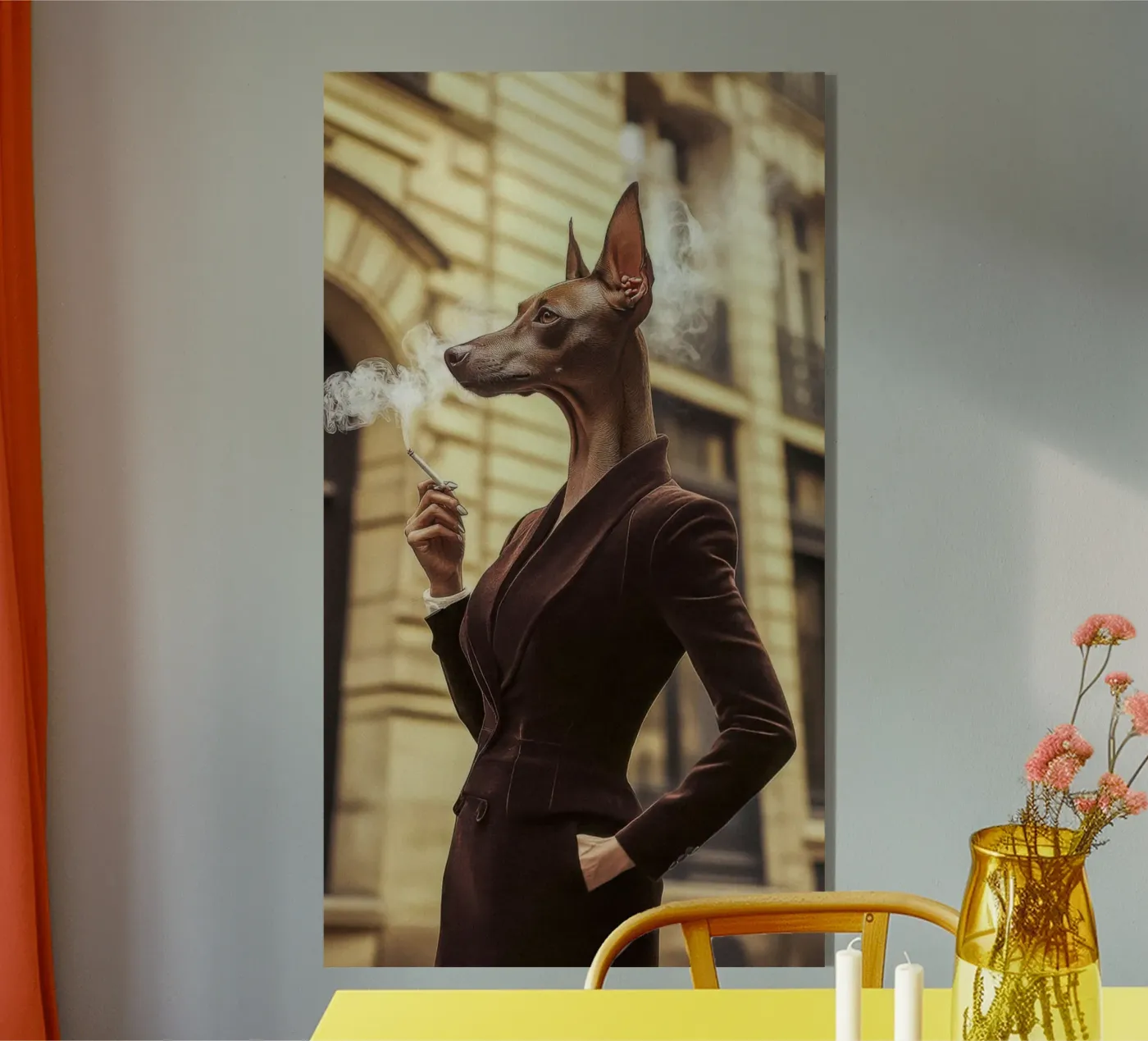 Isadora acryl van Affiches Chien Originales – Dogland