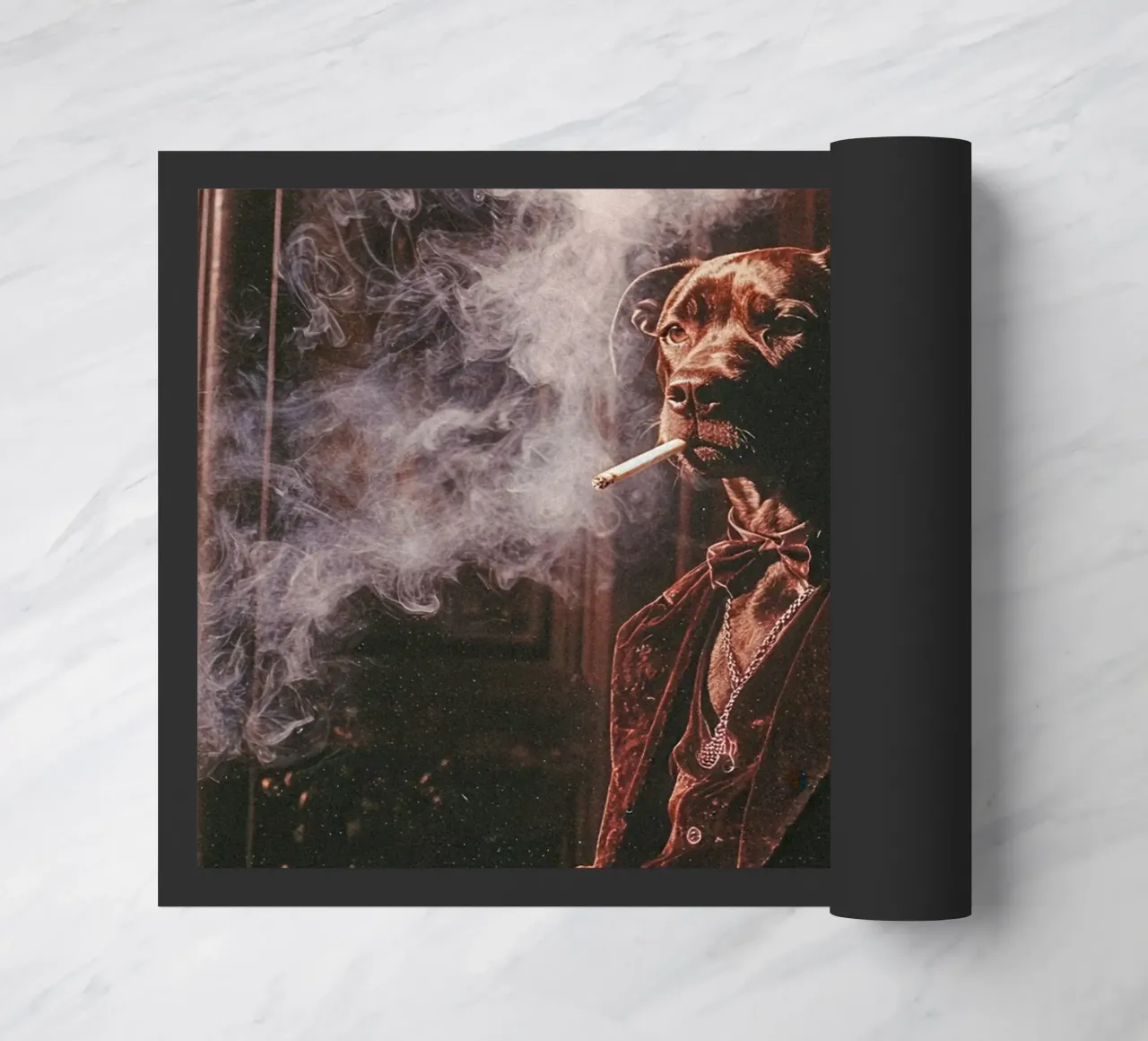 Léonard doormat by Affiches Chien Originales – Dogland