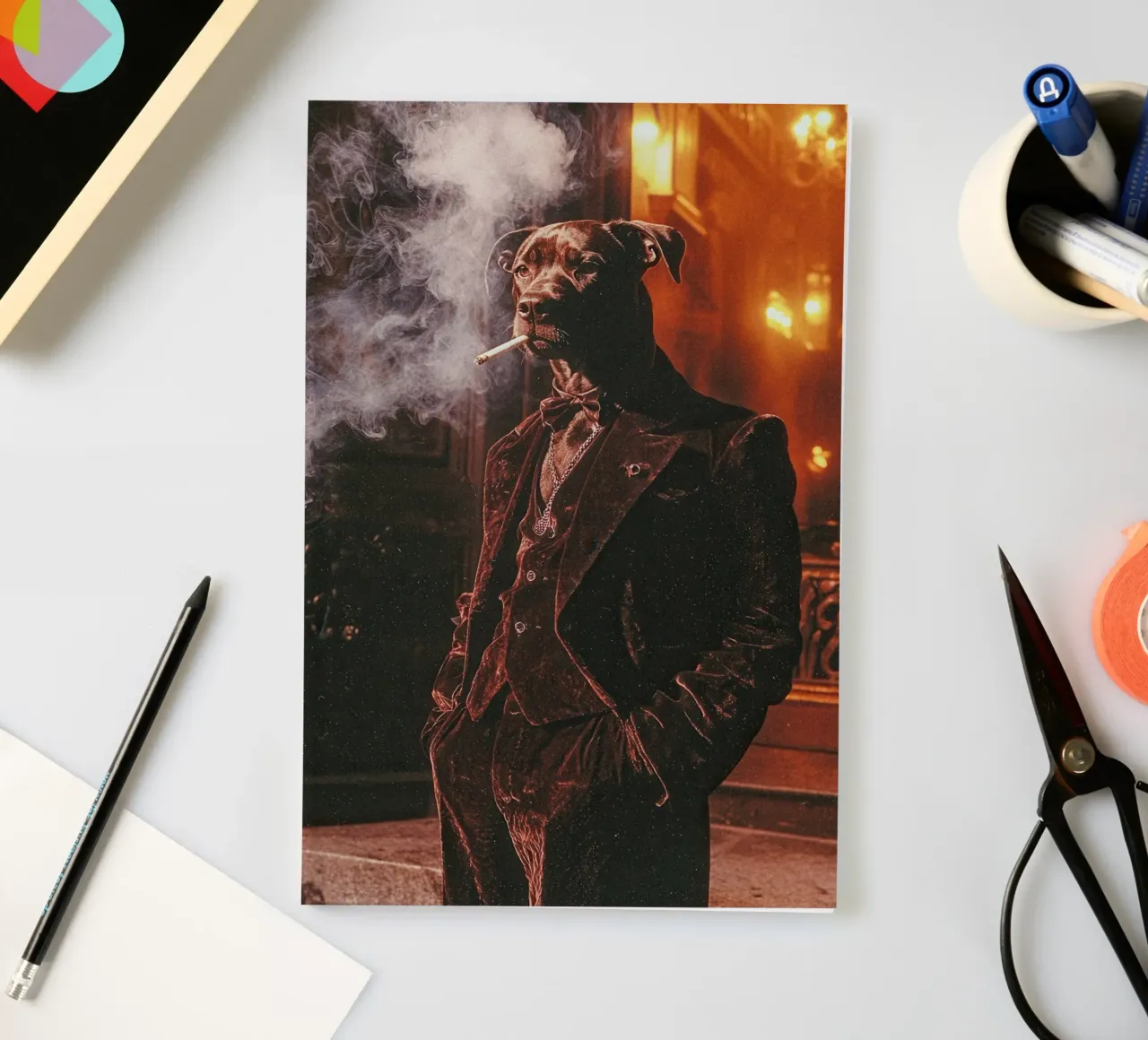 Léonard notebook by Affiches Chien Originales – Dogland