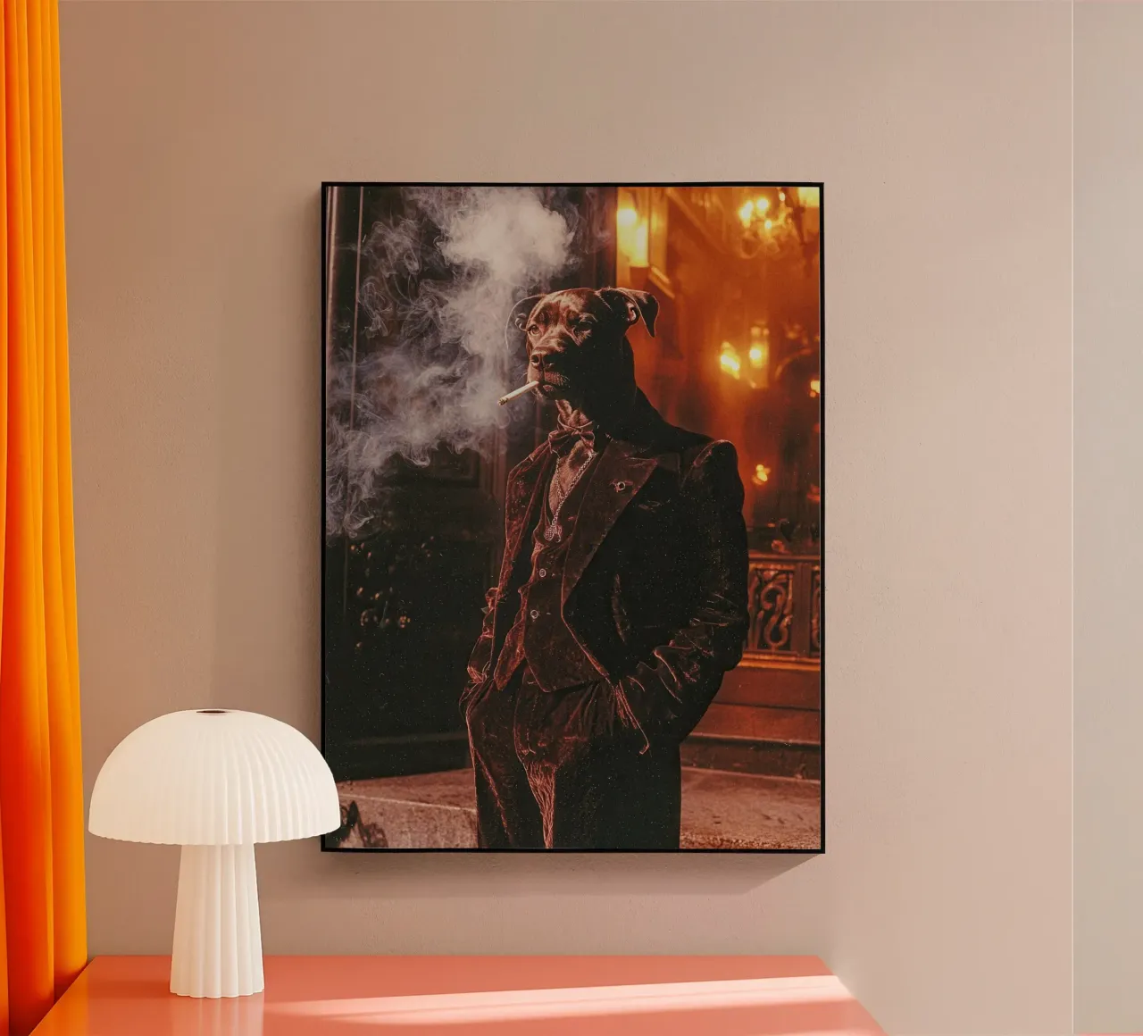 Léonard acrylic glass by Affiches Chien Originales – Dogland