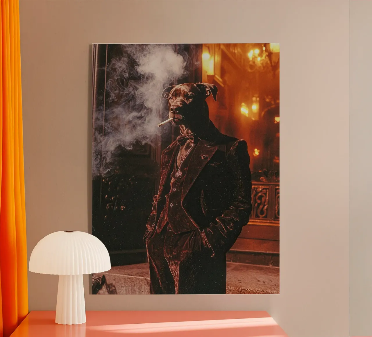 Léonard acrylic glass by Affiches Chien Originales – Dogland