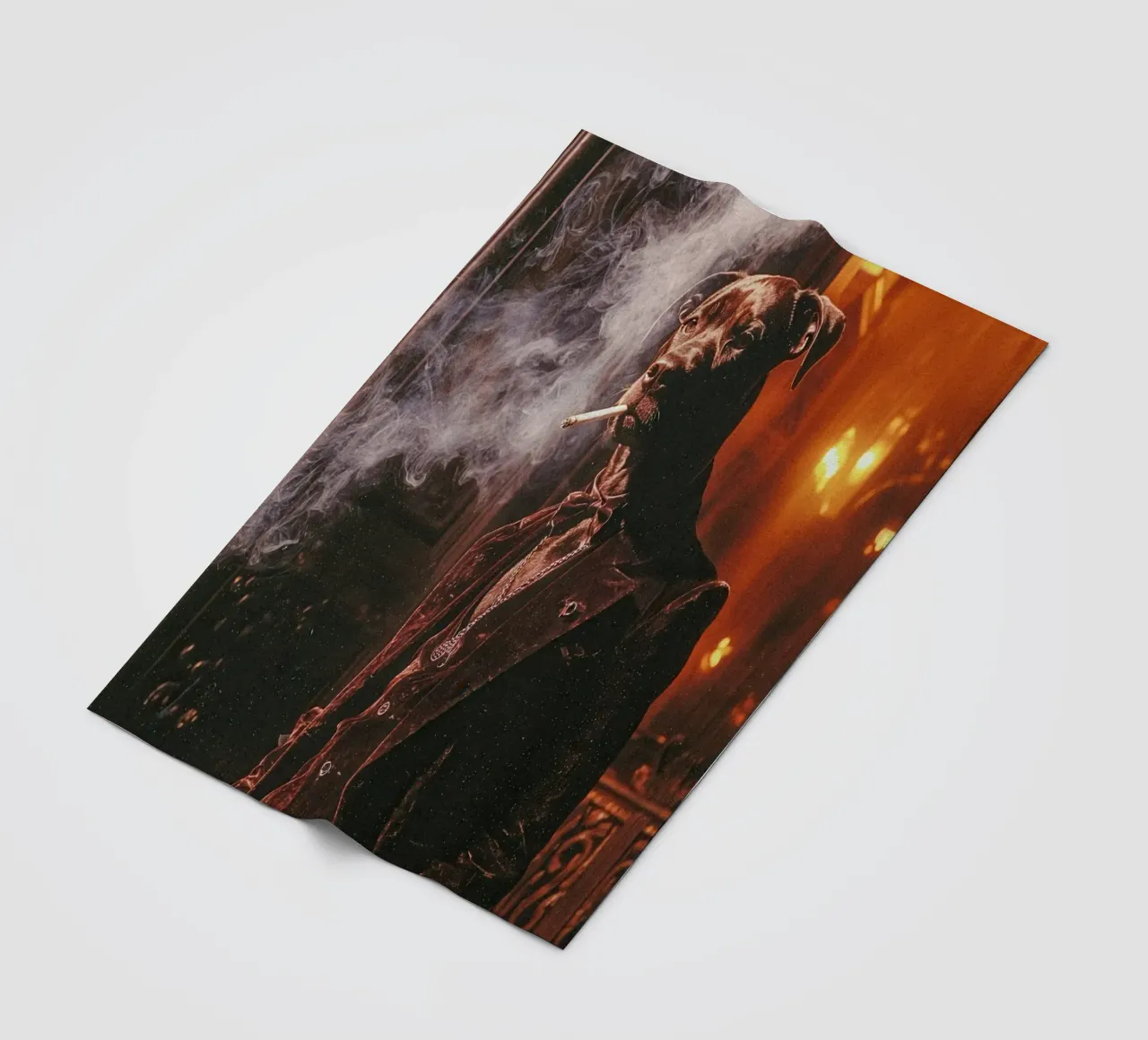 Léonard coperta in pile da Affiches Chien Originales – Dogland